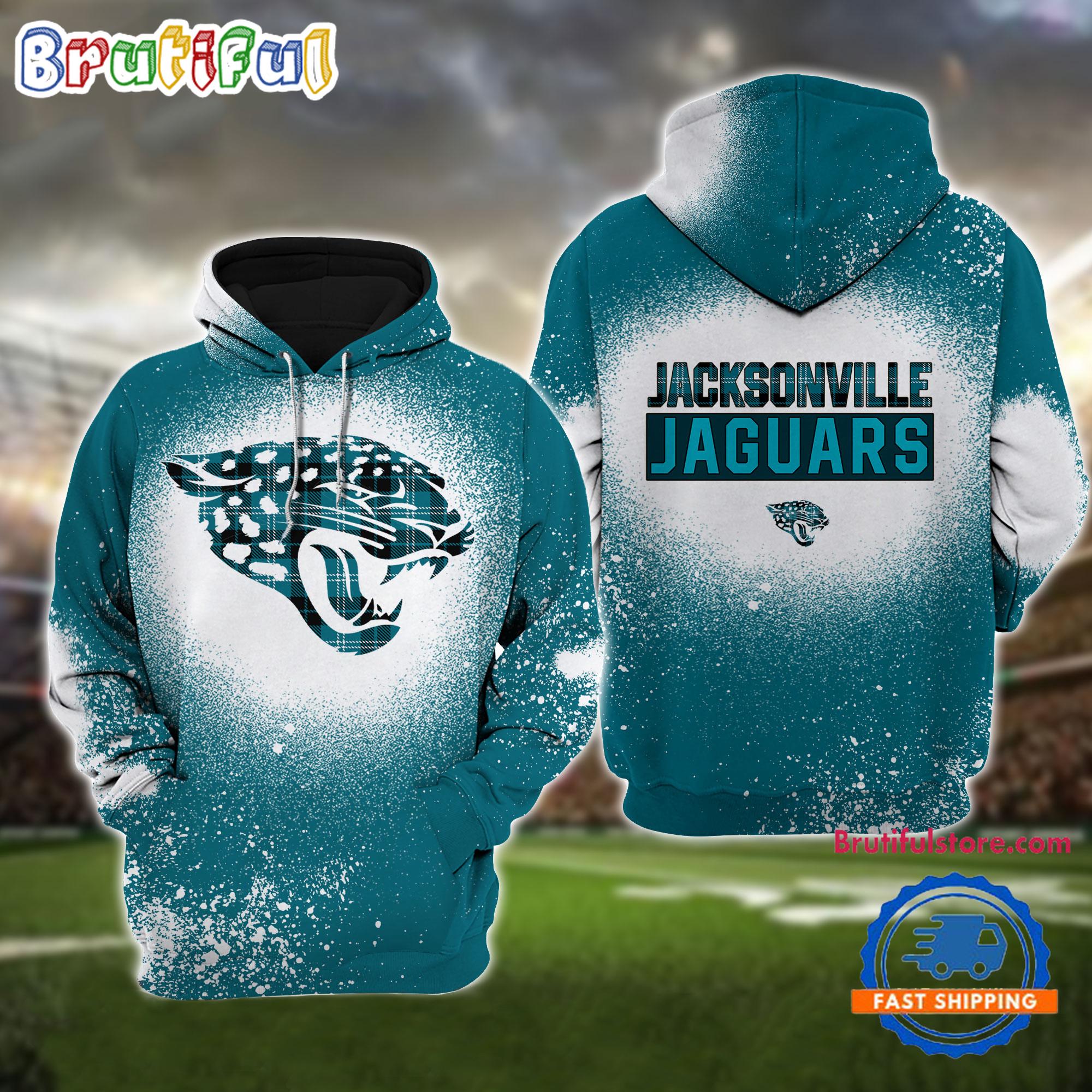 NFL Jacksonville Jaguars All Over Print Christmas Hoodie, Football Christmas Hoodie