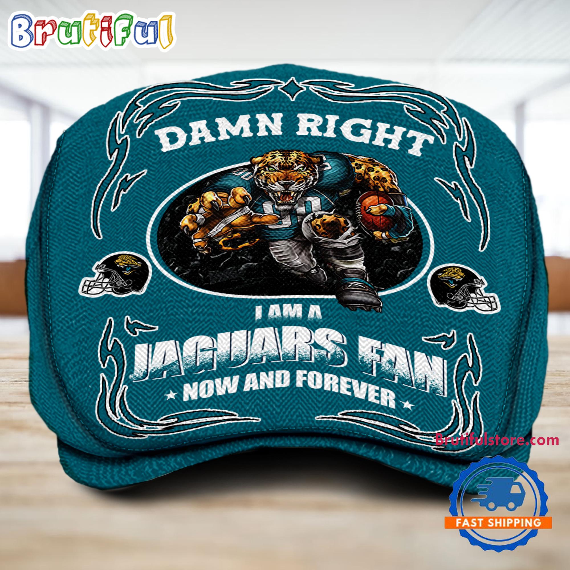 NFL Jacksonville Jaguars Mascot Football Fans Custom Jeff Cap