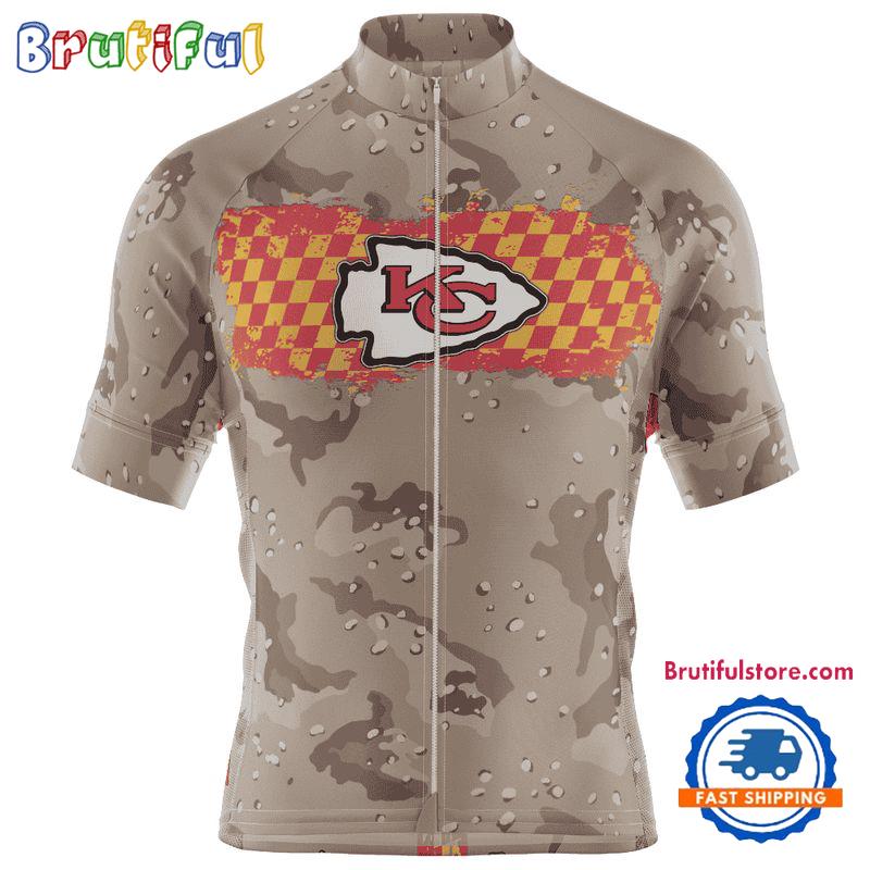 NFL Kansas City Chiefs Special Desert Camo Cycling Jersey