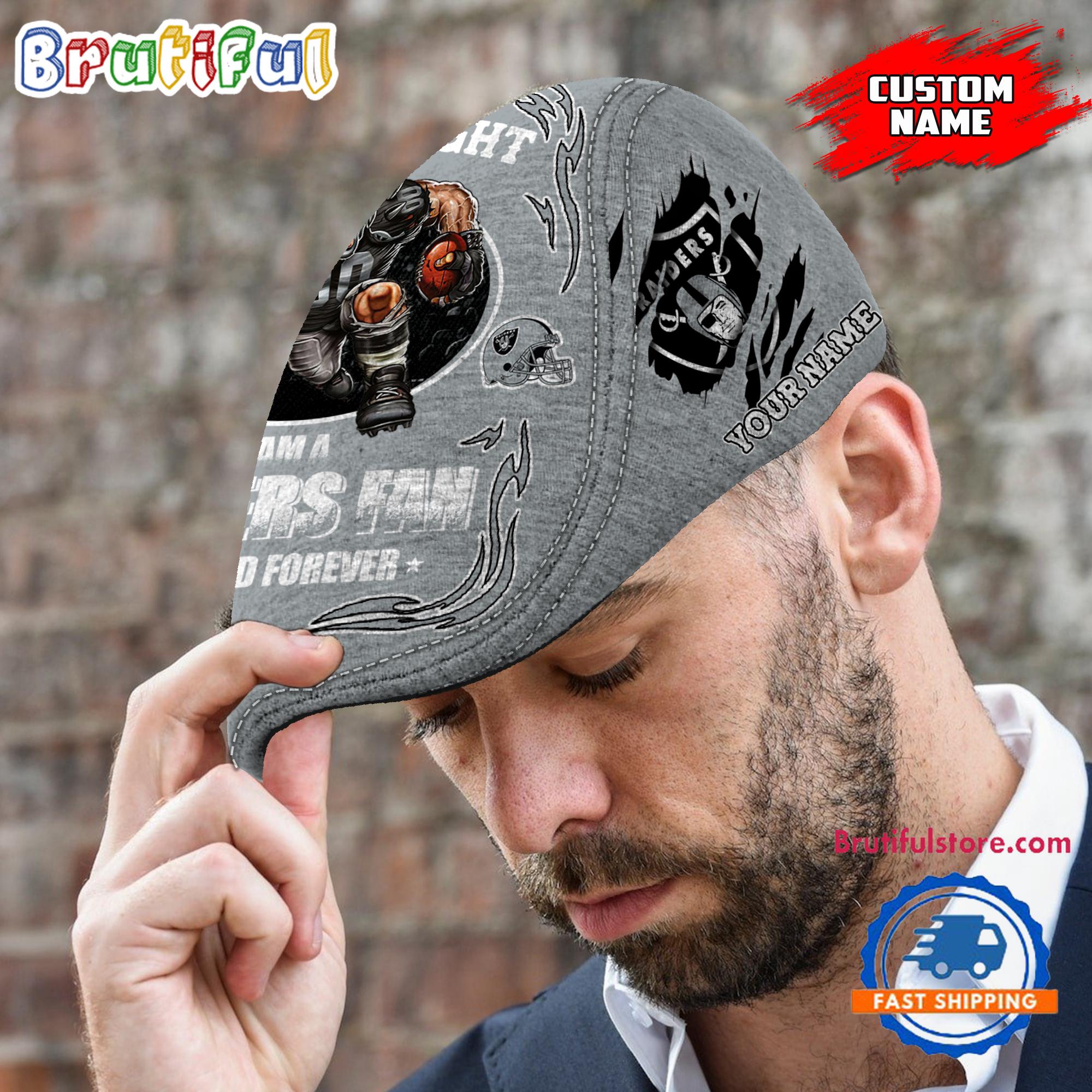 NFL Las Vegas Raiders Mascot Football Fans Custom Jeff Cap