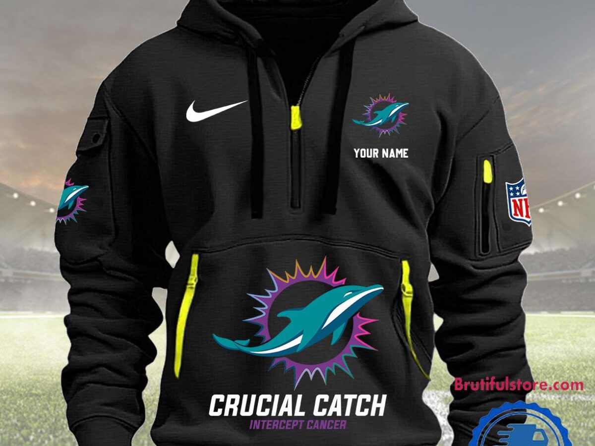 NFL Miami Dolphins 2024 NFL Crucial Catch Custom New Hoodie