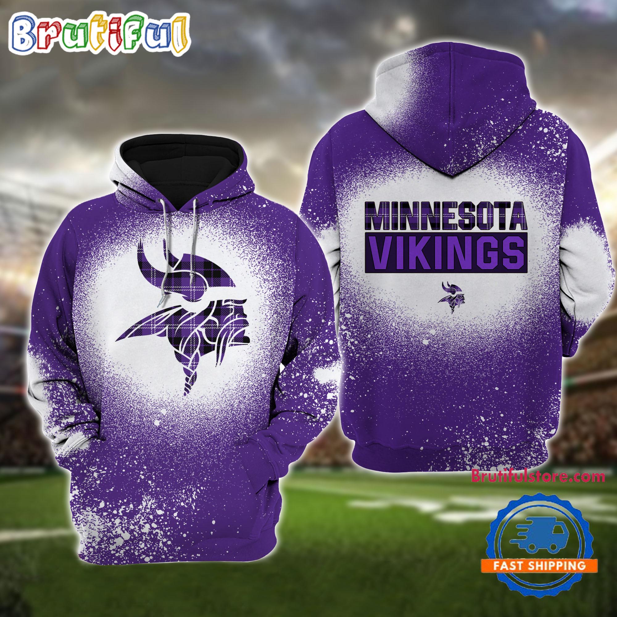 NFL Minnesota Vikings All Over Print Christmas Hoodie, Football Christmas Hoodie