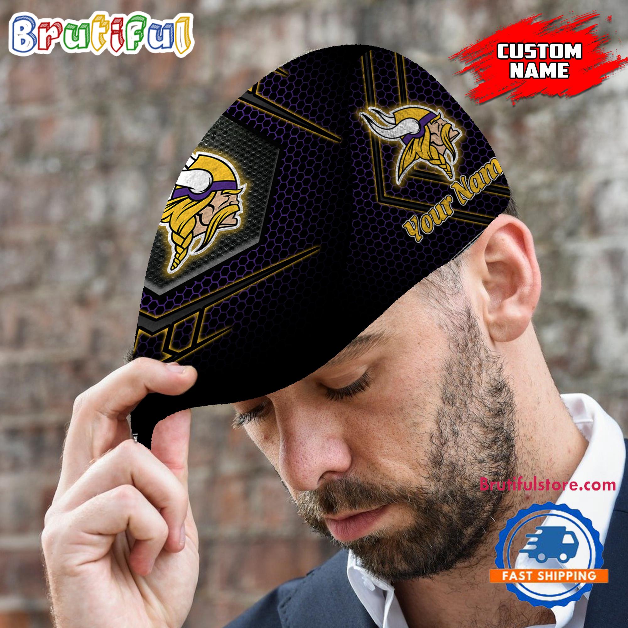 NFL Minnesota Vikings Classic Jeff Cap, Football Team Versatile Jeff Cap