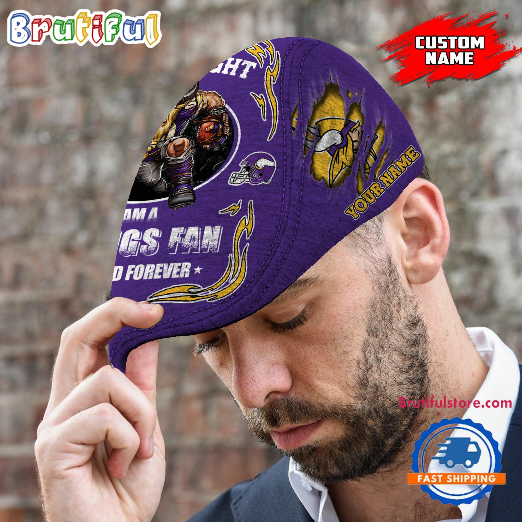 NFL Minnesota Vikings Mascot Football Fans Custom Jeff Cap