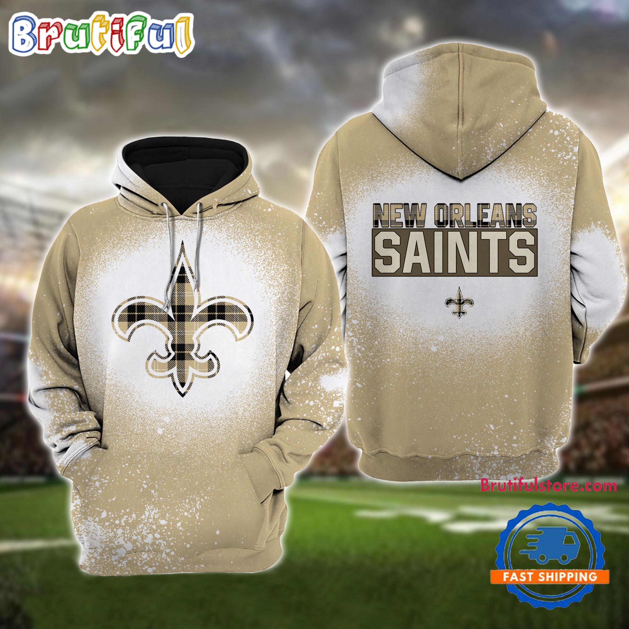NFL New Orleans Saints All Over Print Christmas Hoodie, Football Christmas Hoodie