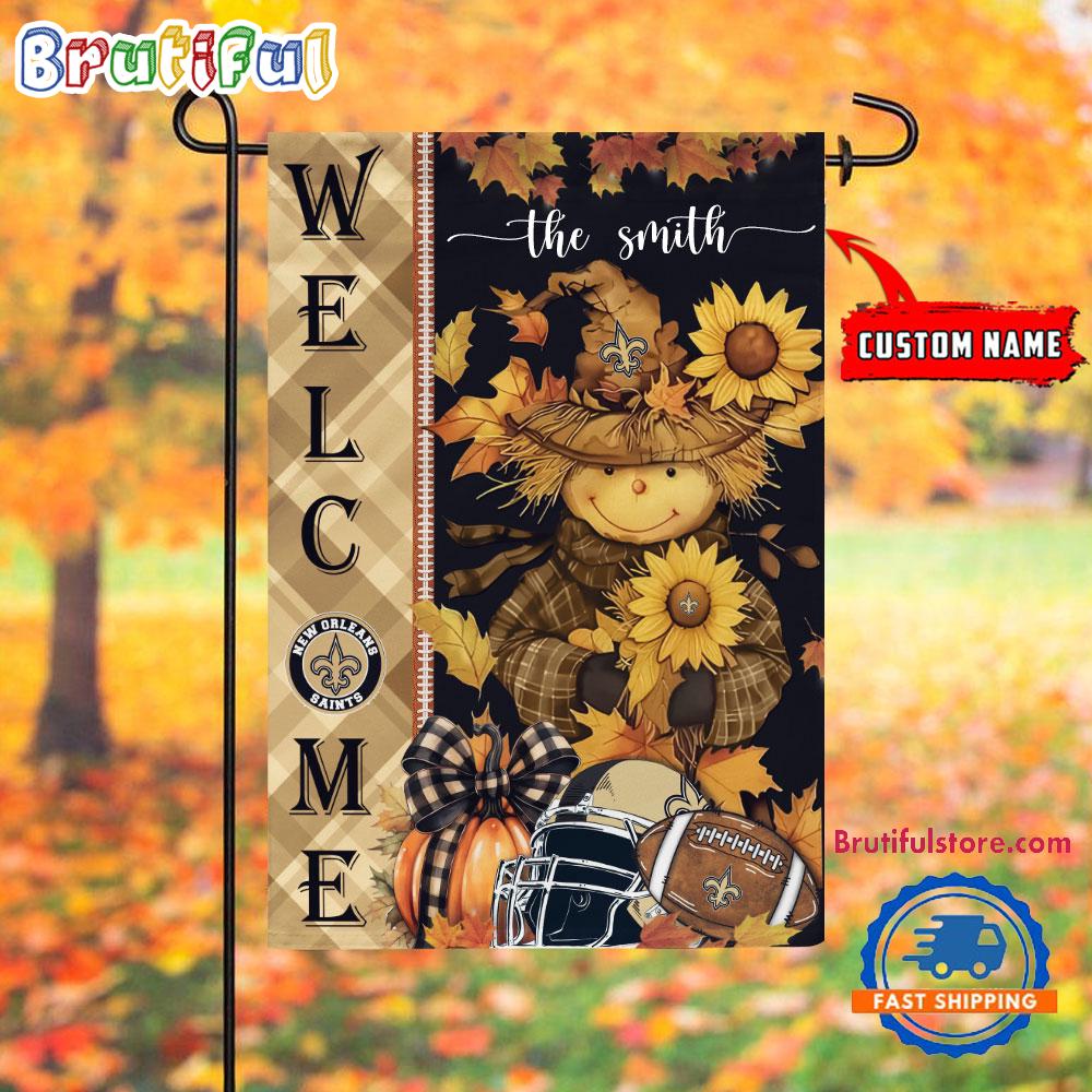 NFL New Orleans Saints Football Special Scarecrow Halloween Garden Flag