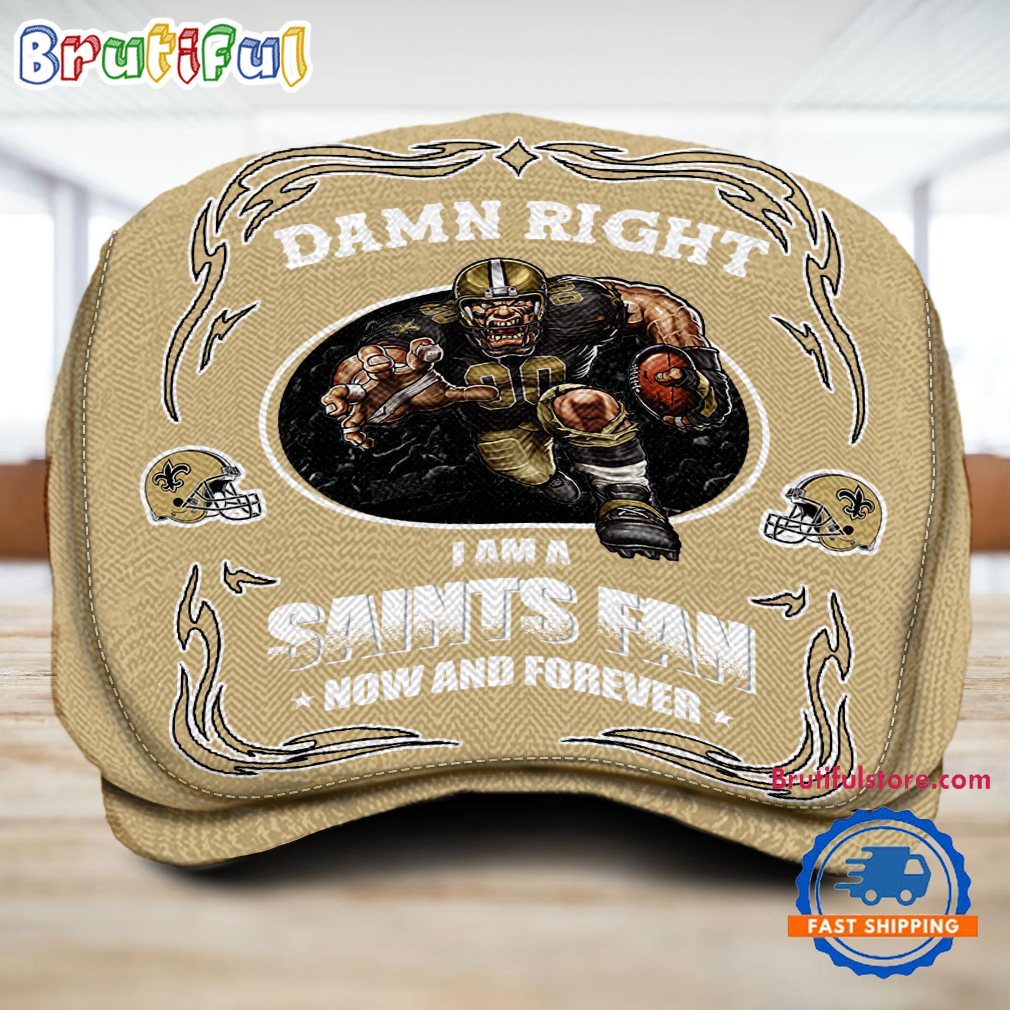 NFL New Orleans Saints Mascot Football Fans Custom Jeff Cap
