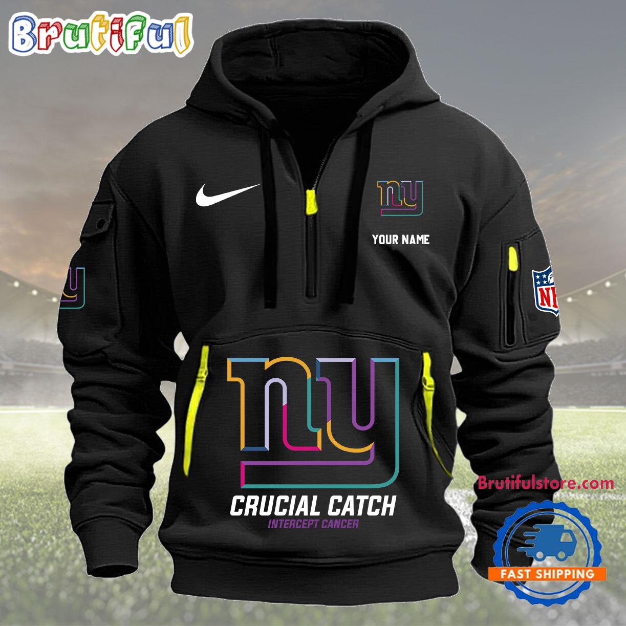 NFL New York Giants 2024 NFL Crucial Catch Custom New Hoodie