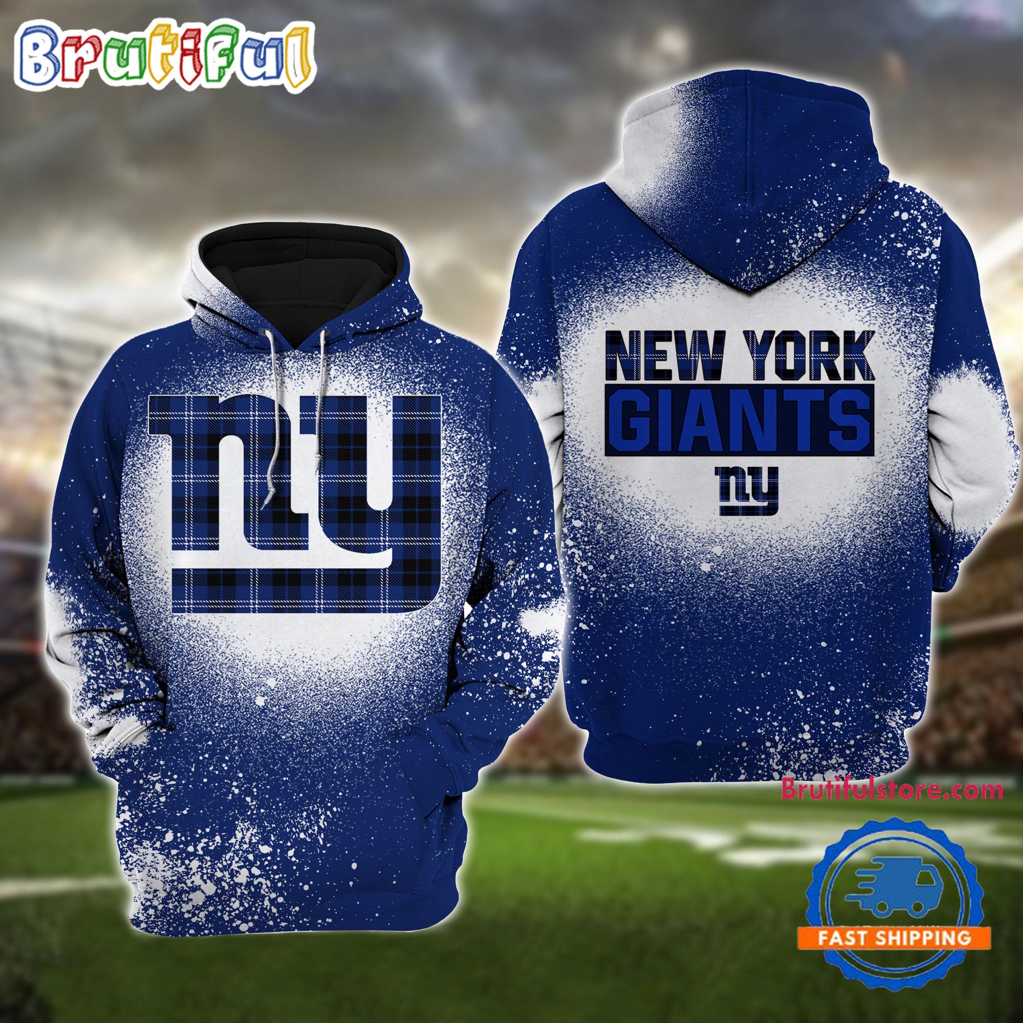 NFL New York Giants All Over Print Christmas Hoodie, Football Christmas Hoodie
