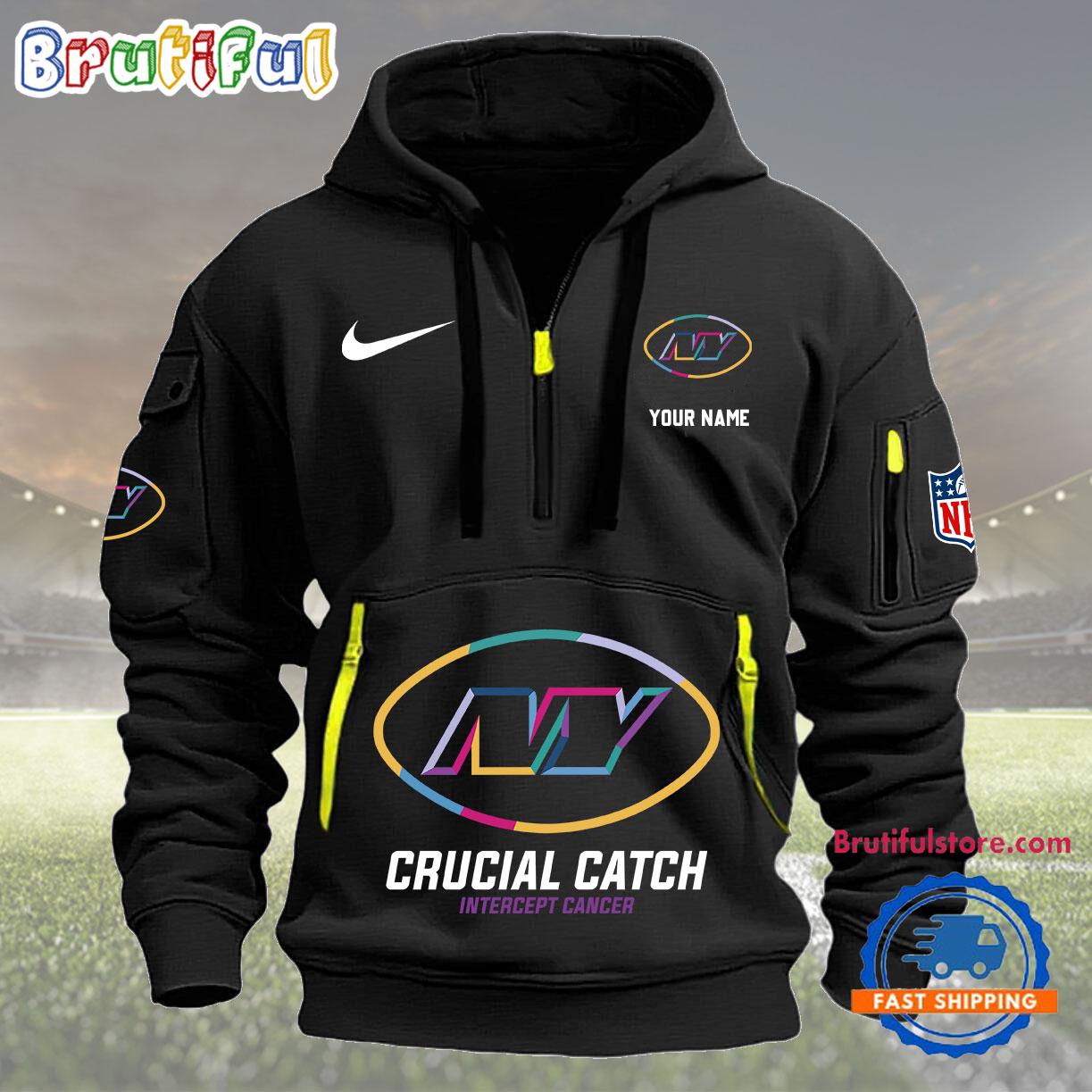 NFL New York Jets 2024 NFL Crucial Catch Custom New Hoodie