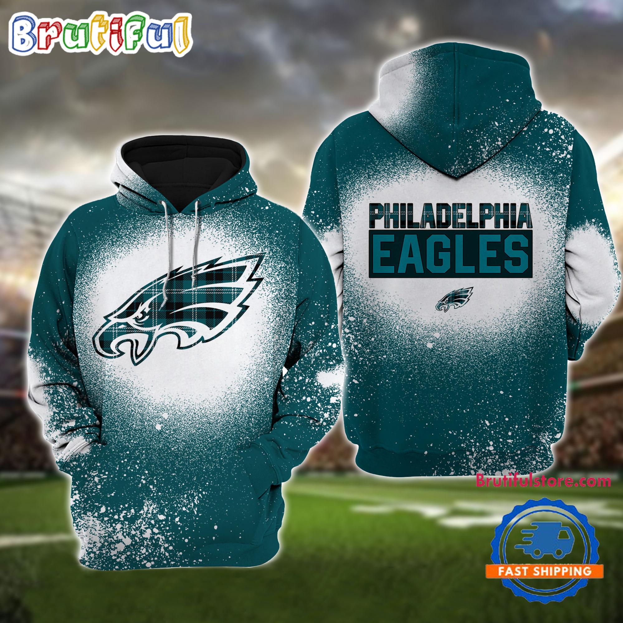 NFL Philadelphia Eagles All Over Print Christmas Hoodie, Football Christmas Hoodie