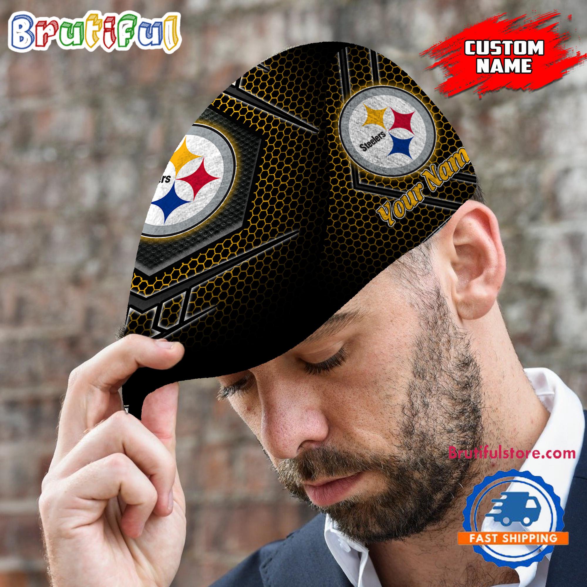 NFL Pittsburgh Steelers Classic Jeff Cap, Football Team Versatile Jeff Cap