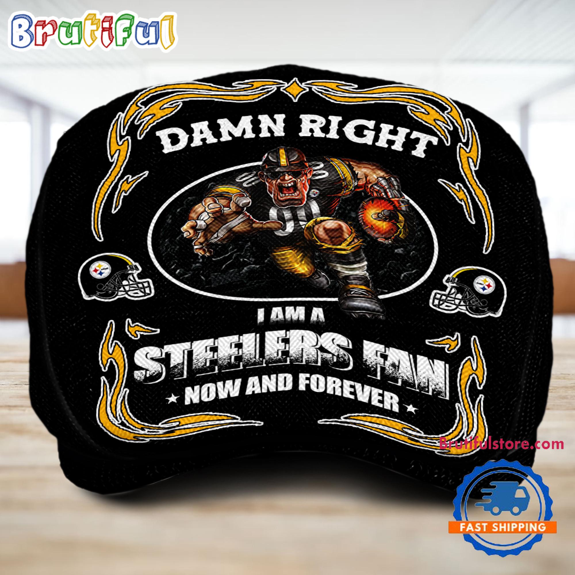 NFL Pittsburgh Steelers Mascot Football Fans Custom Jeff Cap