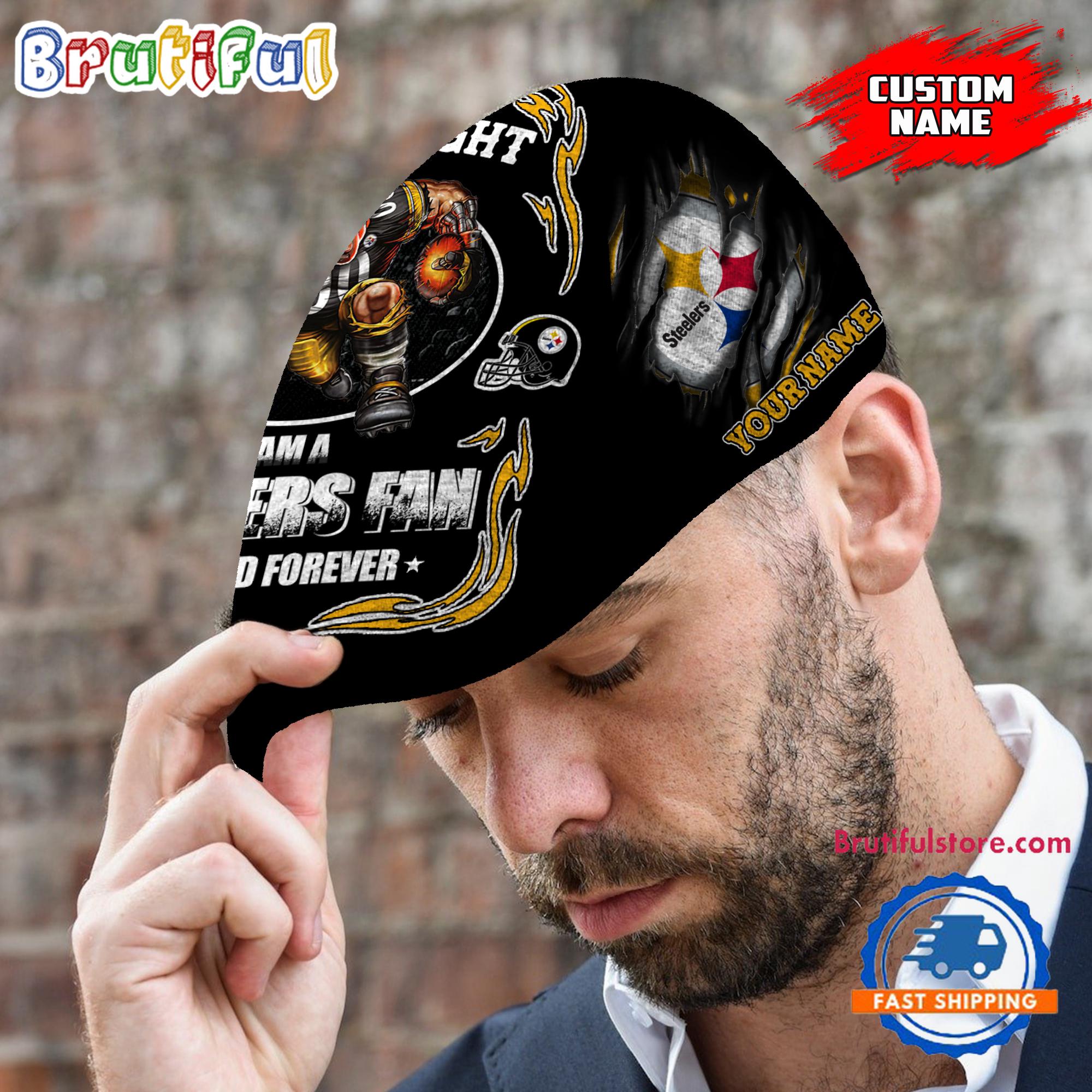 NFL Pittsburgh Steelers Mascot Football Fans Custom Jeff Cap