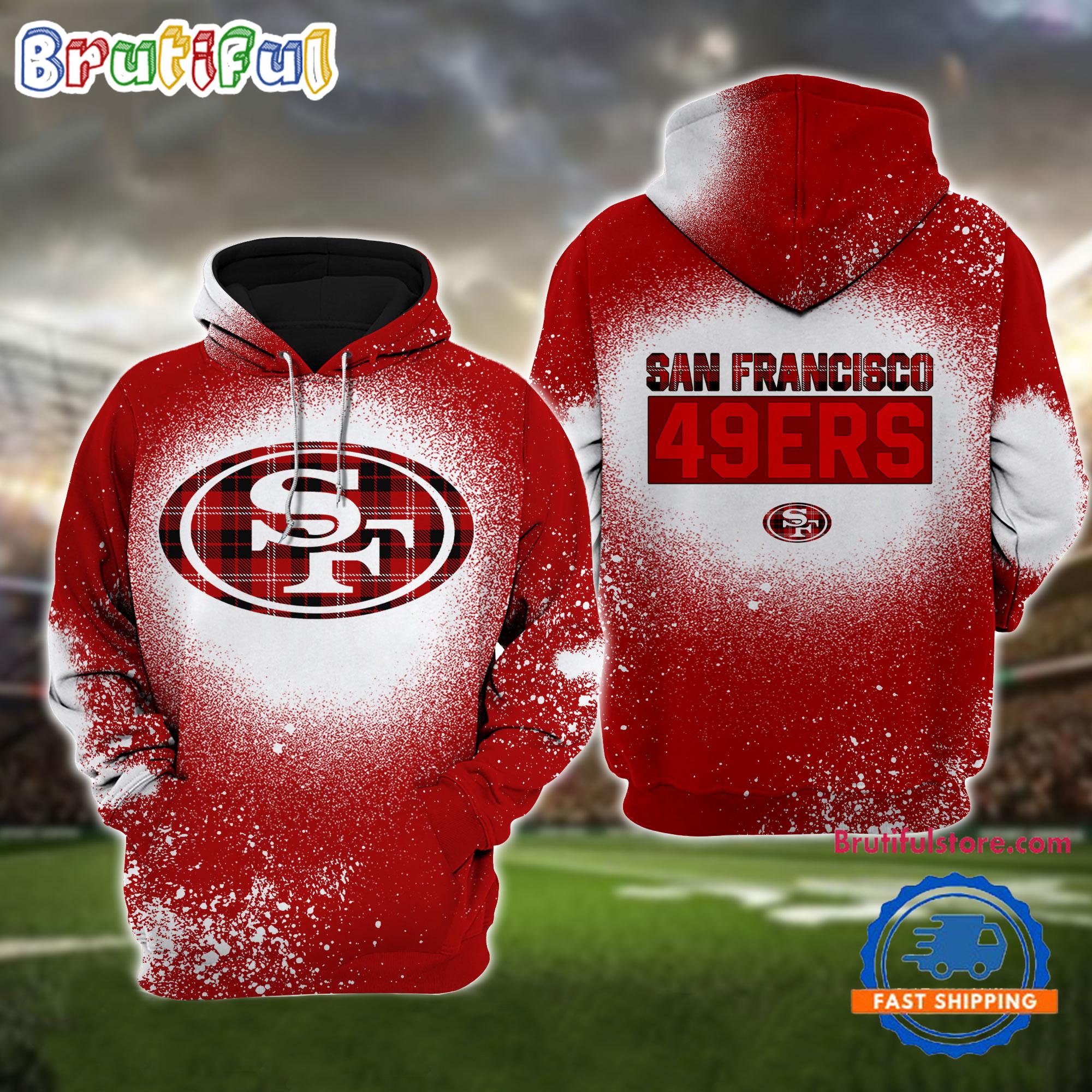 NFL San Francisco 49ers All Over Print Christmas Hoodie, Football Christmas Hoodie