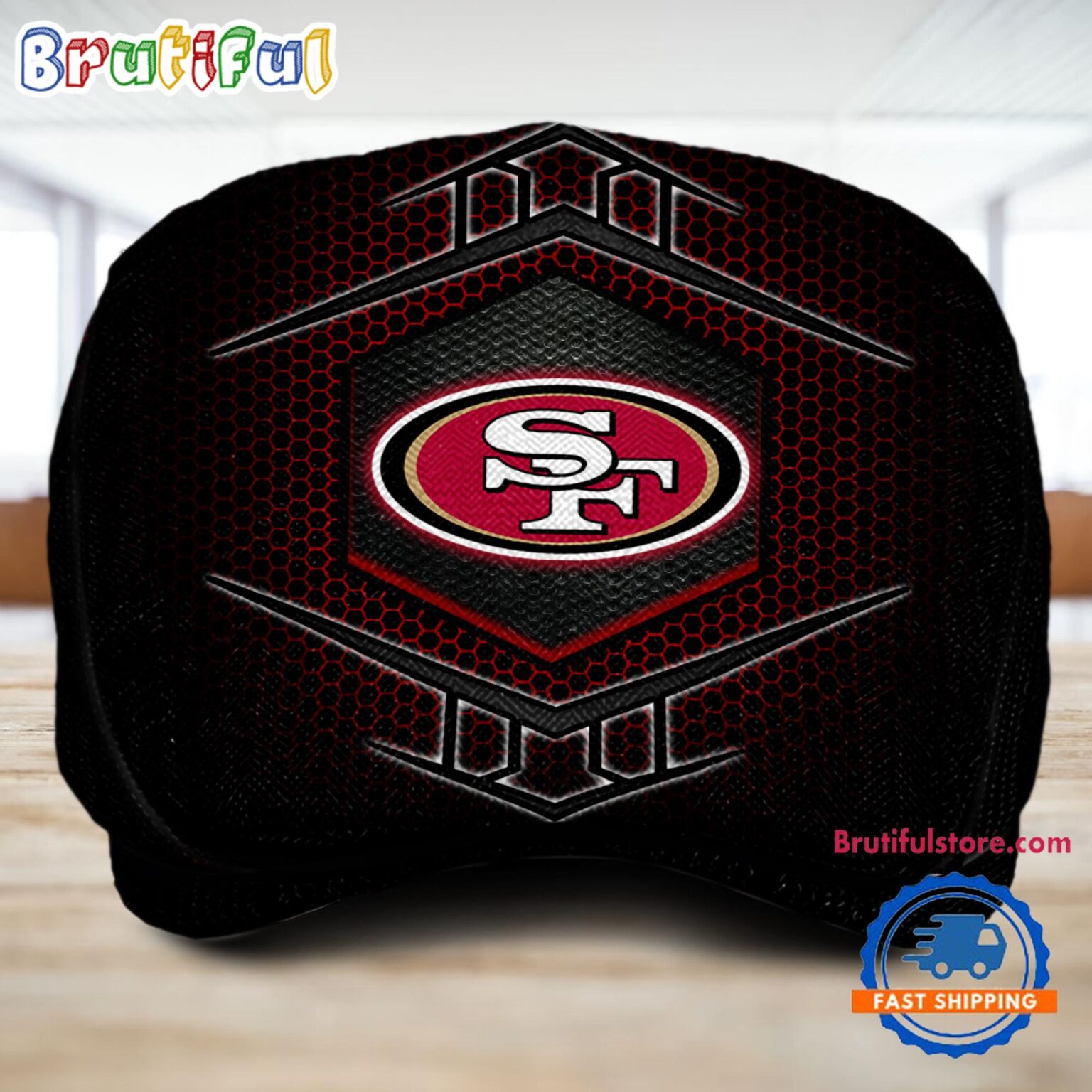 NFL San Francisco 49ers Classic Jeff Cap, Football Team Versatile Jeff Cap