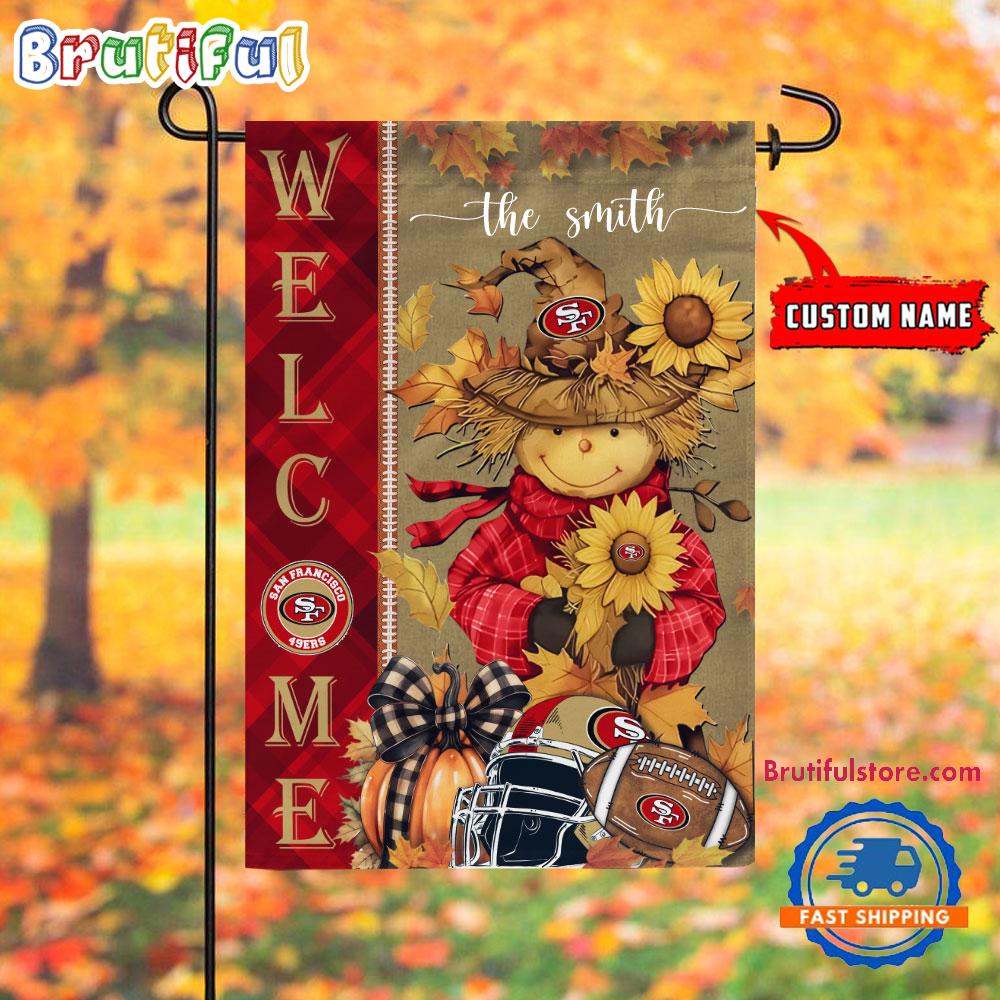 NFL San Francisco 49ers Football Special Scarecrow Halloween Garden Flag