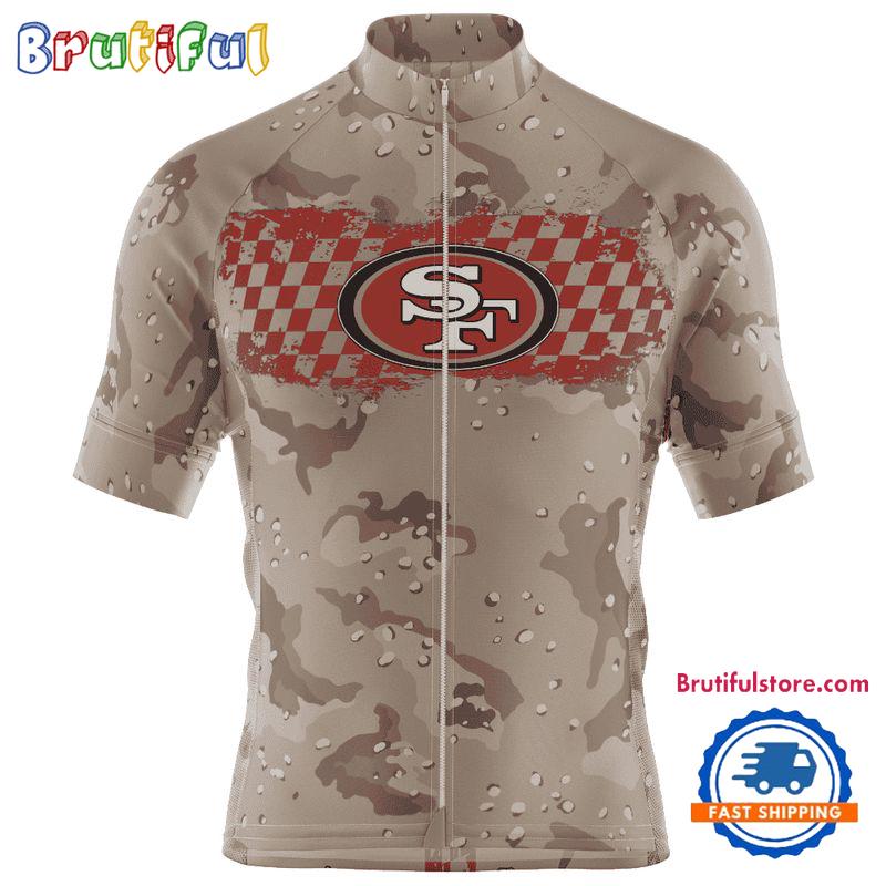 NFL San Francisco 49ers Special Desert Camo Cycling Jersey