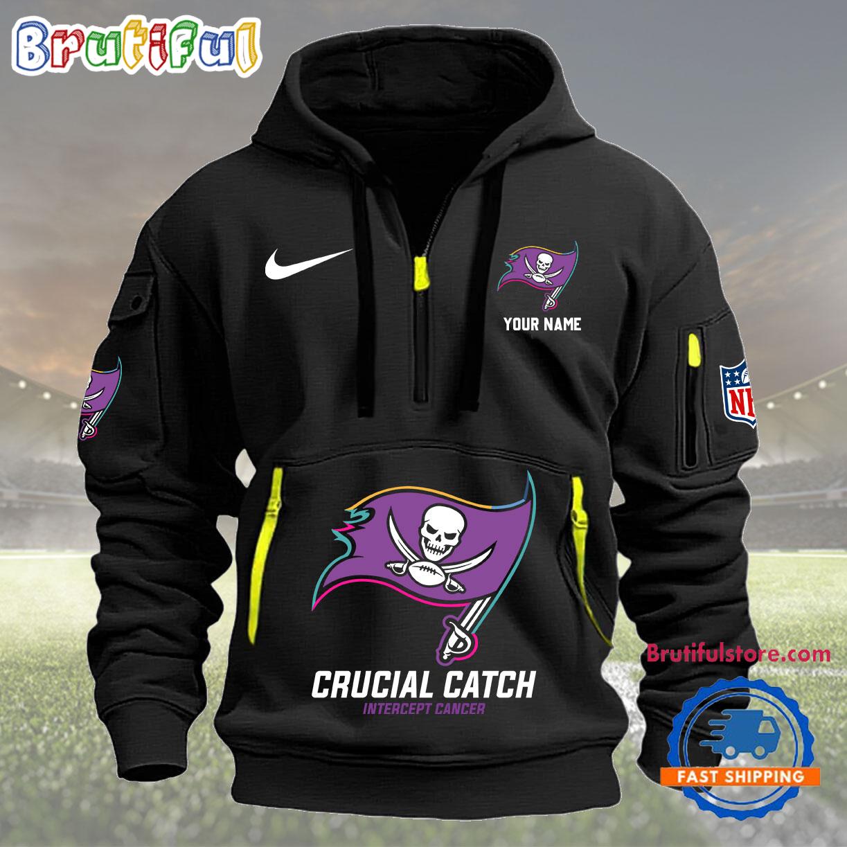 NFL Tampa Bay Buccaneers 2024 NFL Crucial Catch Custom New Hoodie
