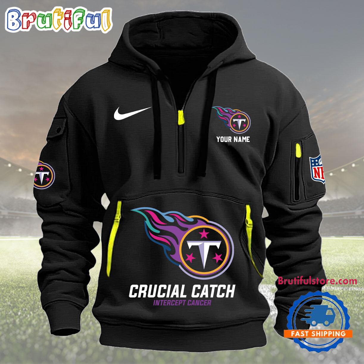 NFL Tennessee Titans 2024 NFL Crucial Catch Custom New Hoodie
