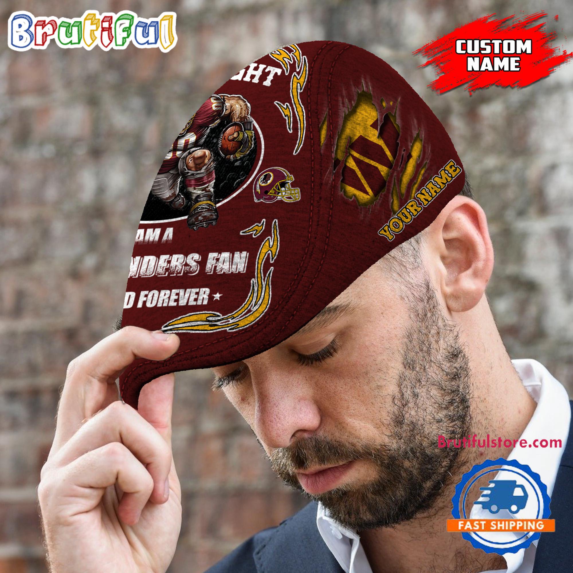 NFL Washington Commanders Mascot Football Fans Custom Jeff Cap
