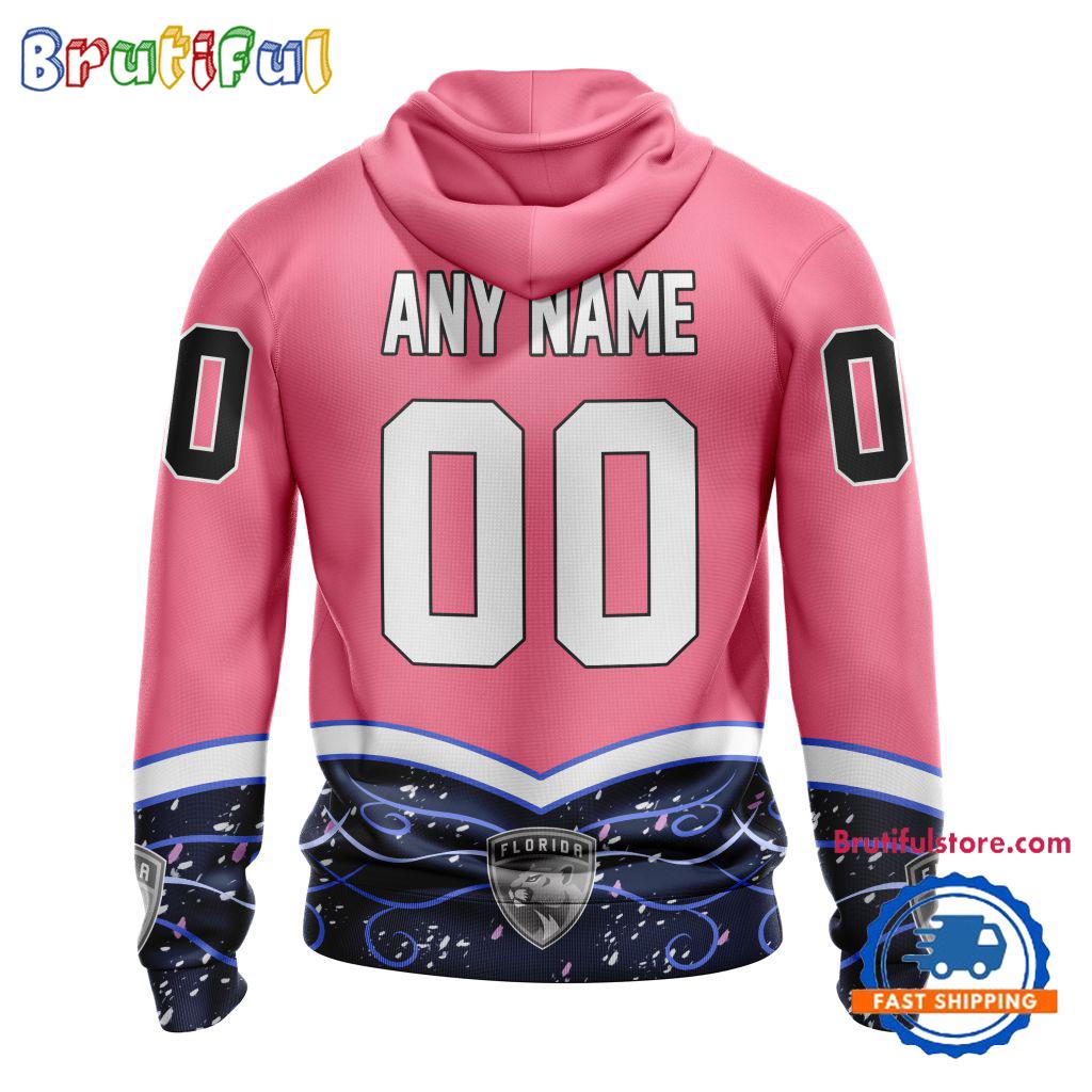 NHL Florida Panthers Specialized Hockey Fights Cancer Hoodie