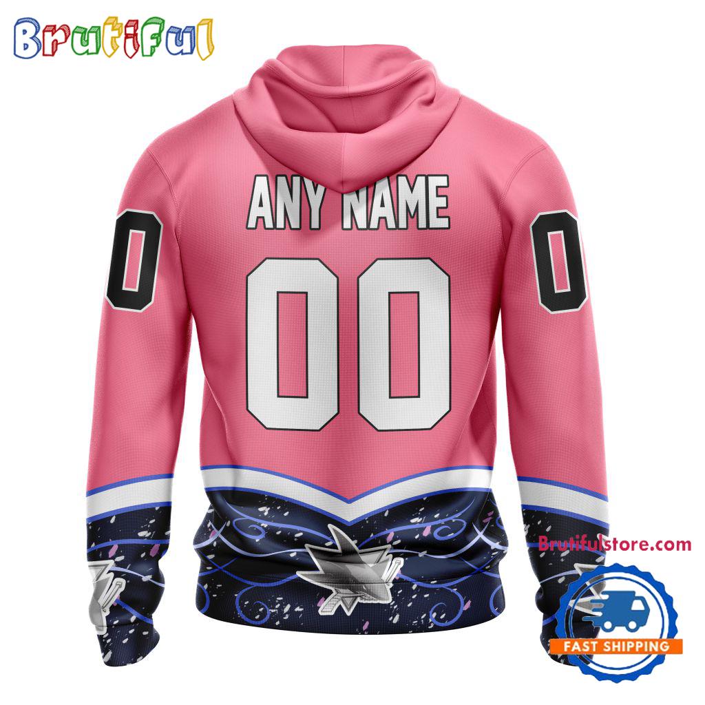 NHL San Jose Sharks Specialized Hockey Fights Cancer Hoodie