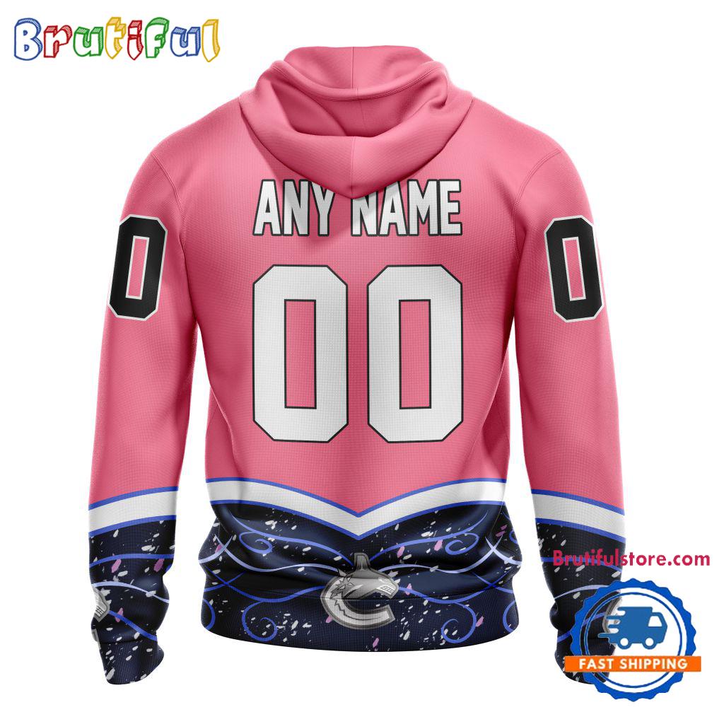 NHL Vancouver Canucks Specialized Hockey Fights Cancer Hoodie