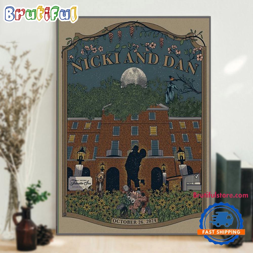 Nicki And Dan October 26 2024 Tidewater Inn US Wall Art Poster Canvas