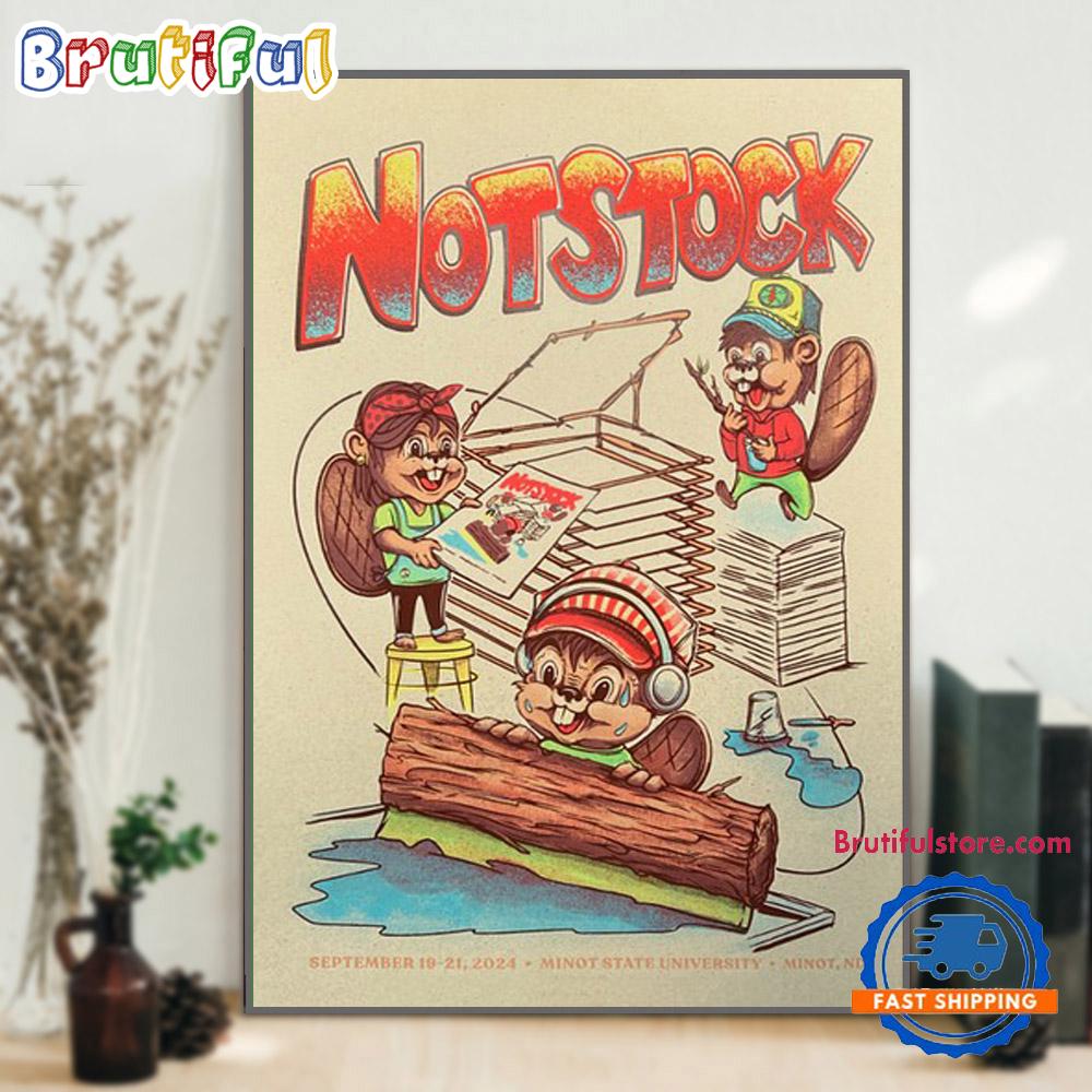NOTSTOCK September 19-21 2024 Minot State University Minot ND Event Poster Canvas