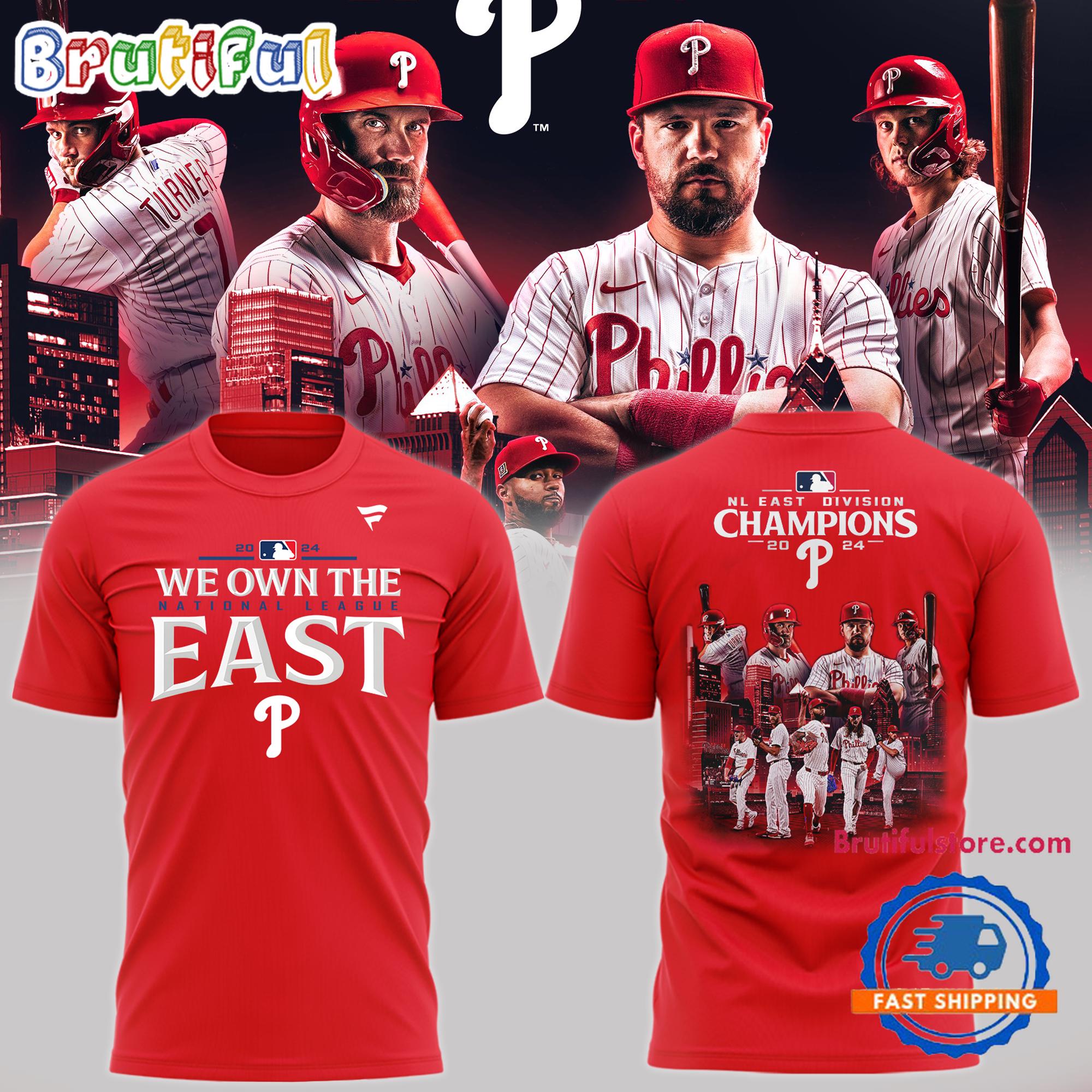 Philadelphia Phillies 2024 National League East Champions Print T Shirt