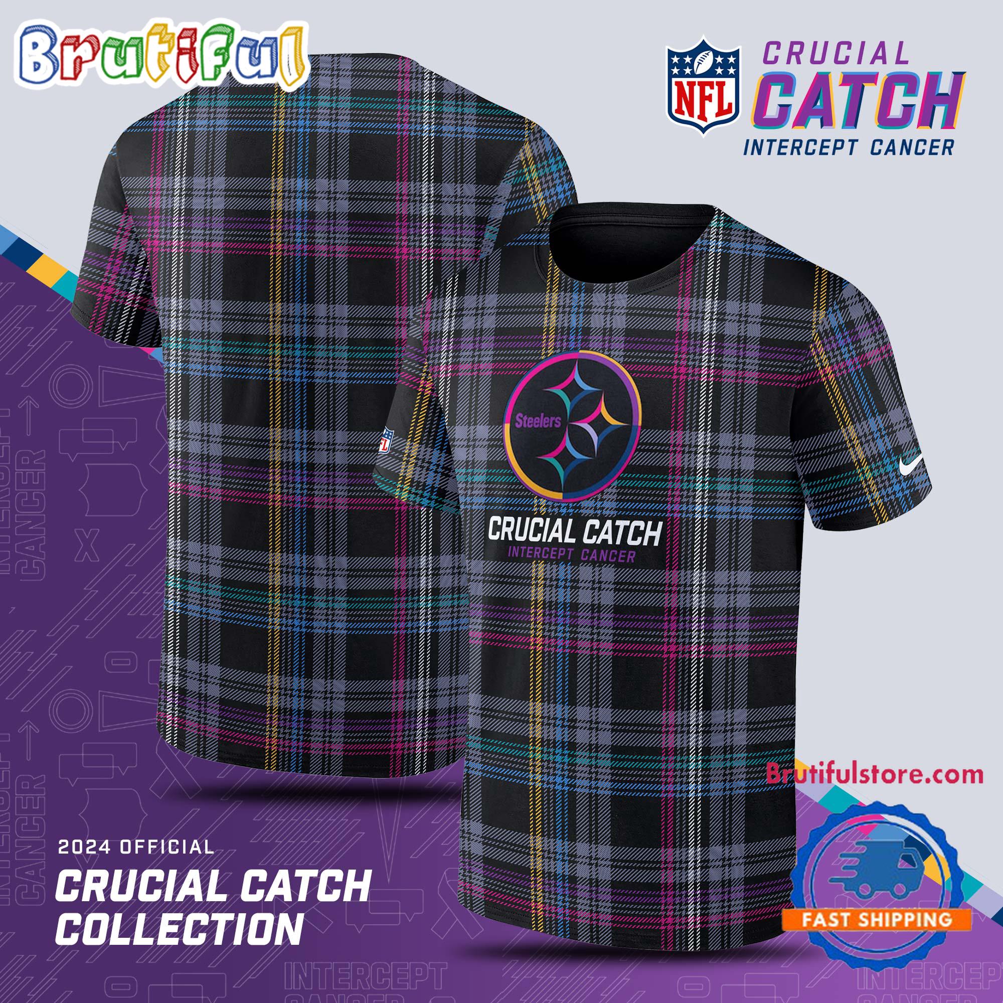 Pittsburgh Steelers 2024 NFL Crucial Catch T Shirt