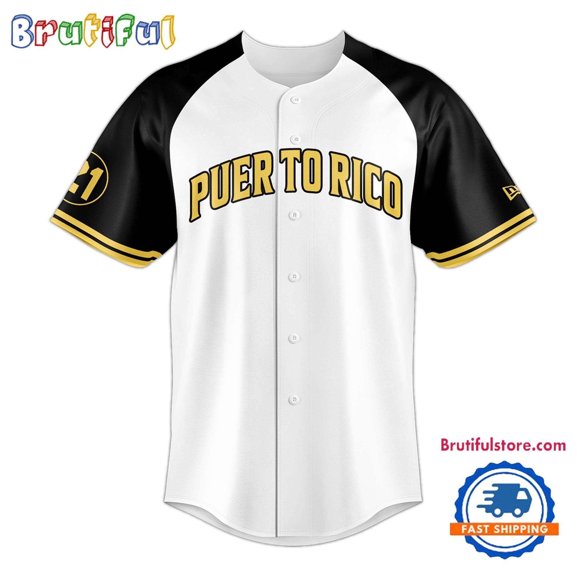 Puerto Rico Roberto Clemente 21 Baseball Jersey
