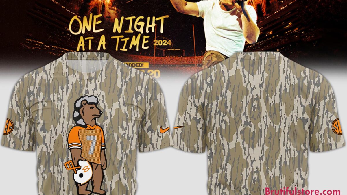 Tennessee Volunteers Football x Morgan Wallen Camo Tshirt