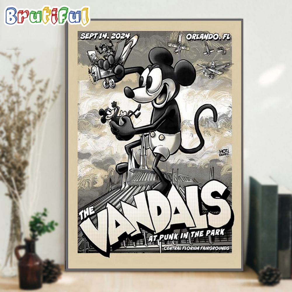 The Vandals At punk In The Park On Sept 14 2024 Live At Orlando FL Tour Wall Art Poster Canvas