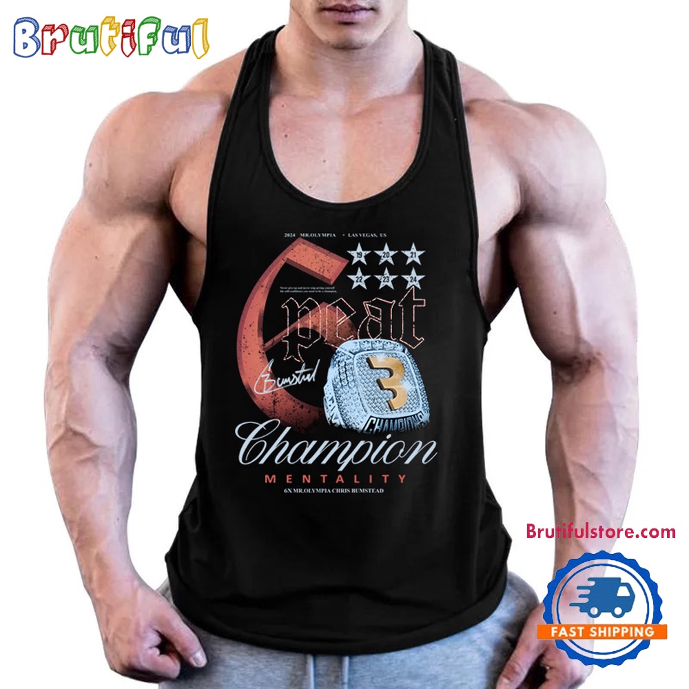 Cbum 6 Peat Champion Mentality 2024 Shirt, Chris Bumstead Mentality Unisex Tank Top, Mentality 2024 Unisex Shirt