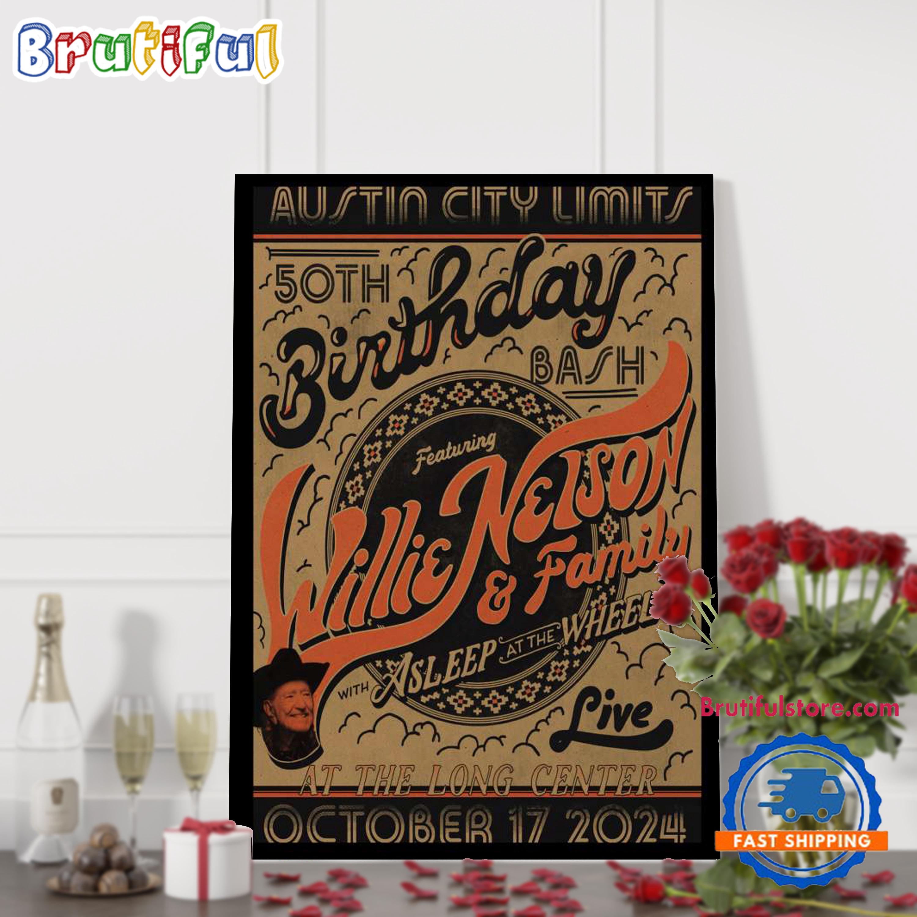Austin City Limits At The Long Center Austin TX Oct 17 2024 Tour Poster Canvas Art