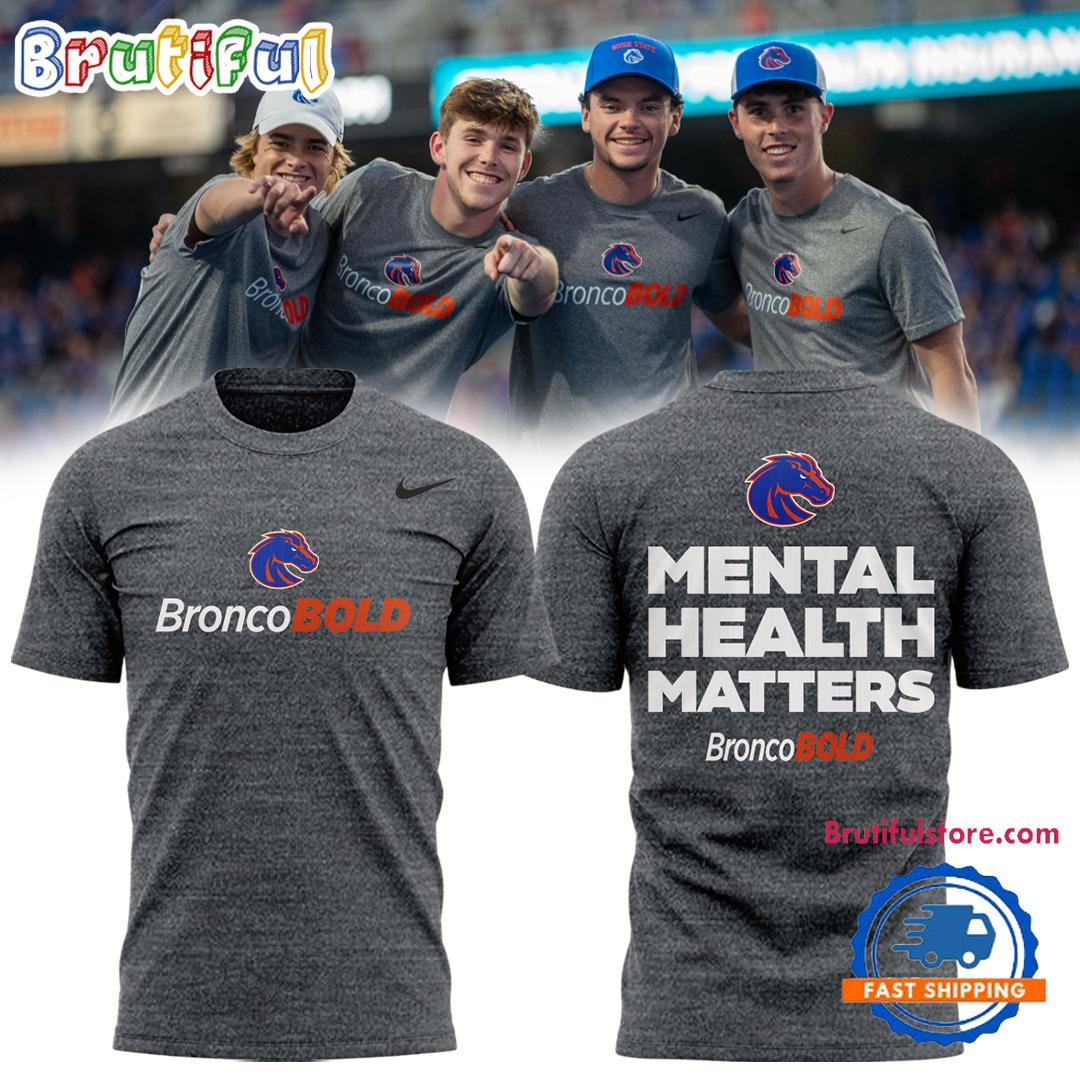 Boise State Broncos Football Mental Health Matters T Shirt