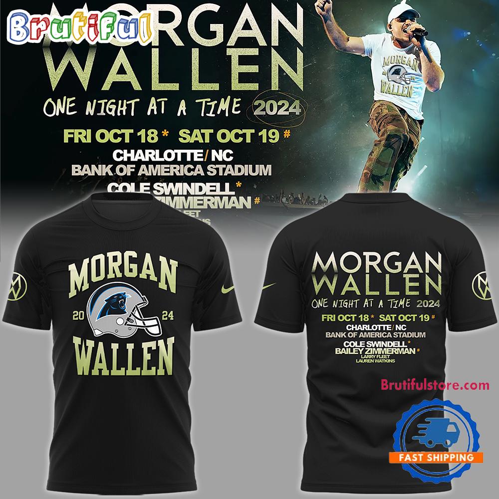 Carolina Panther NFL 2024 Morgan Wallen 18th October At Bank Of America Stadium 3D Shirt