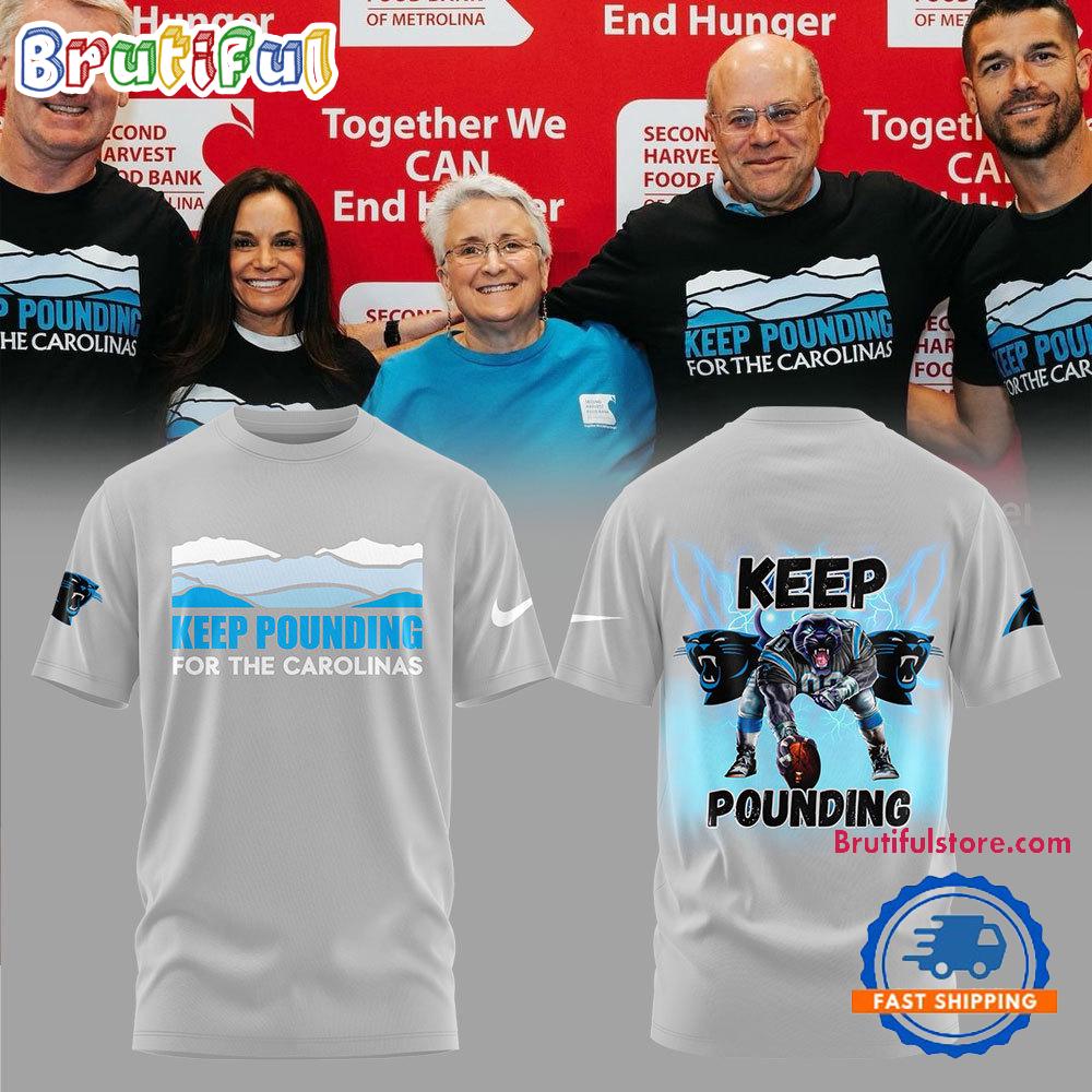 Carolina Panthers NFL 2024 Keep Pounding 3D Shirt