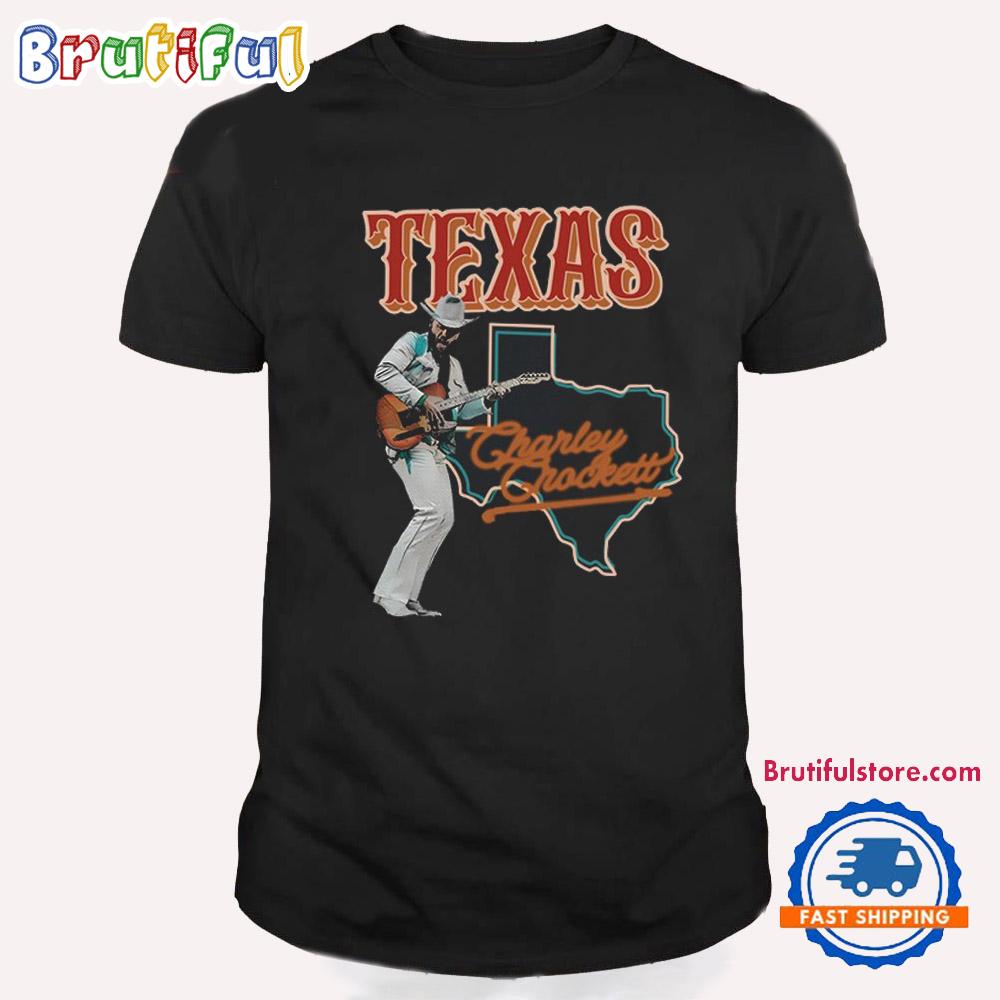 Charley Crockett Neon Cowboy Vintage T Shirt
