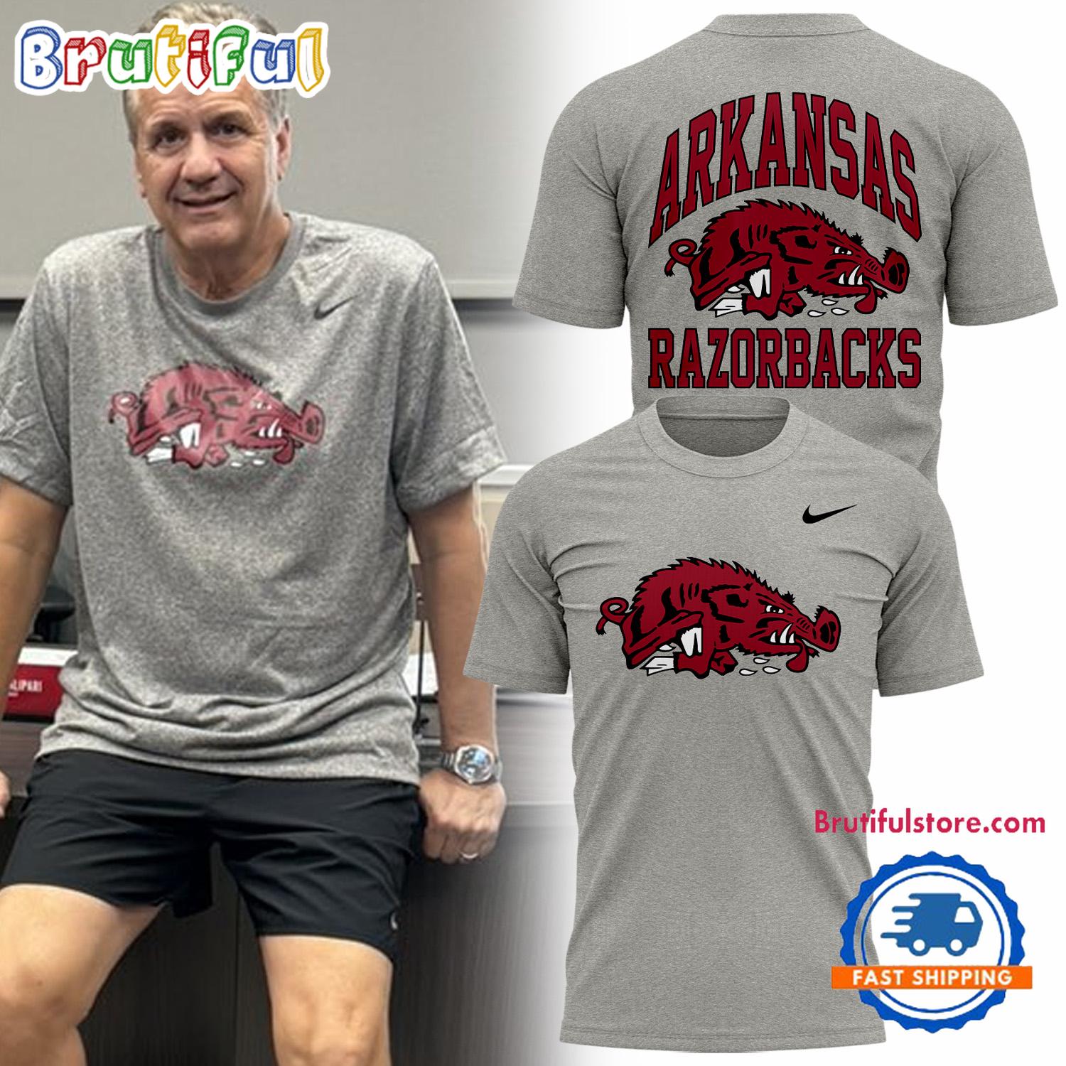 Coach John Calipari Arkansas Razorbacks Basketball 3D Shirt