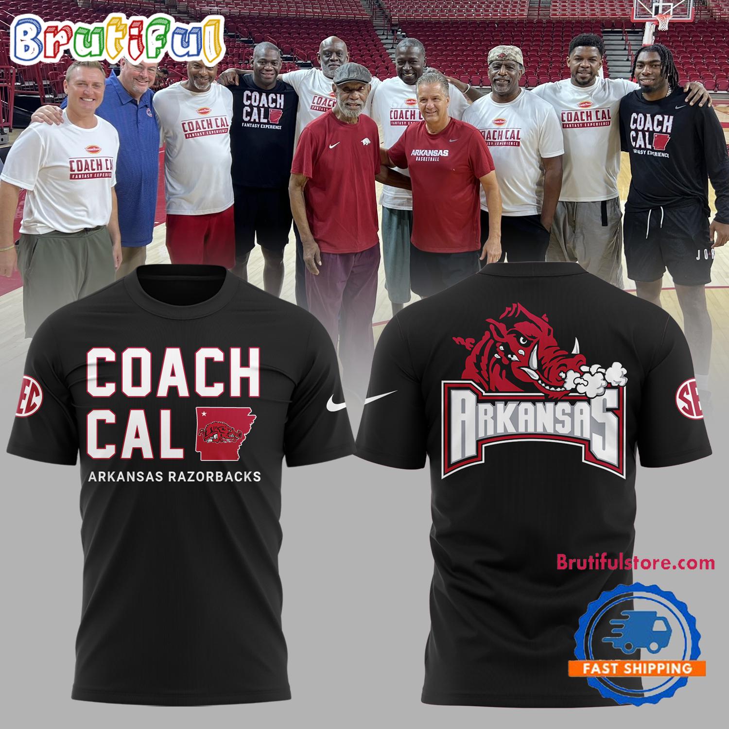 Coach John Calipari Arkansas Razorbacks Basketball 3D Shirt