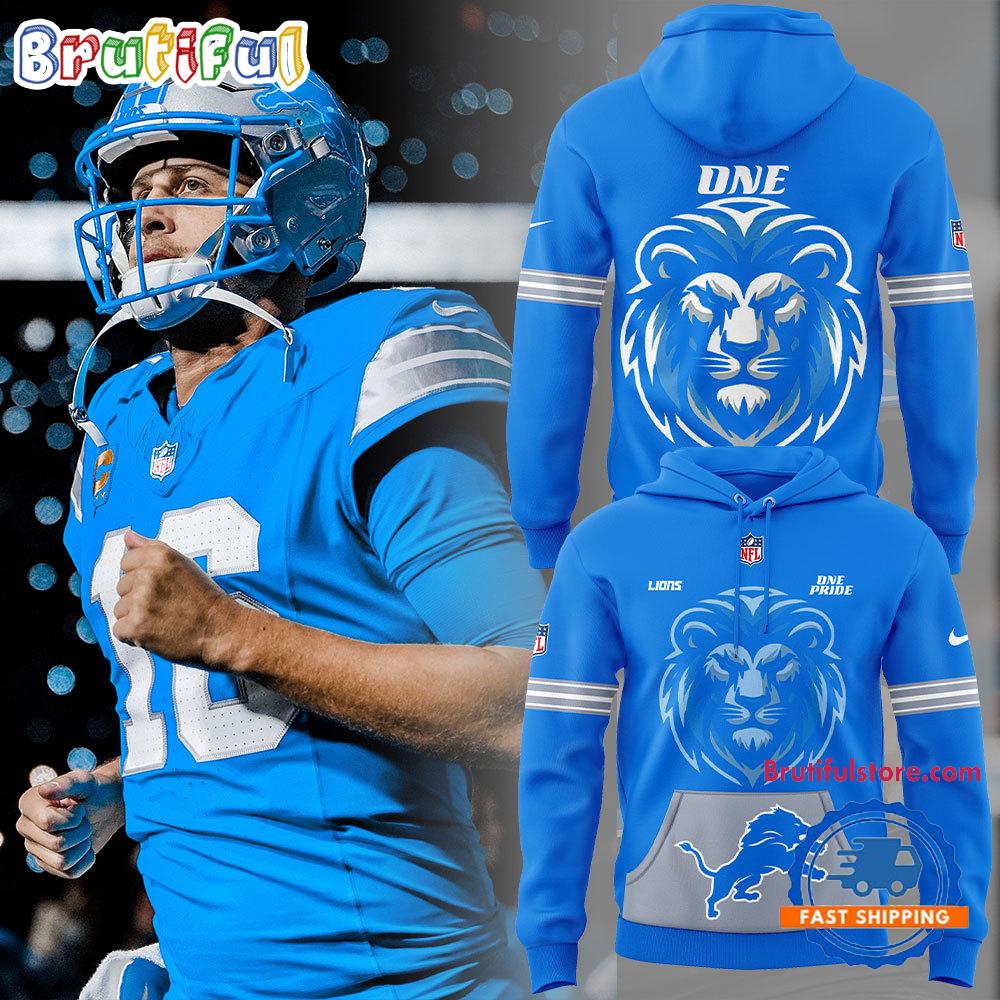 Detroit Lions ONE PRIDE New Version 2024 All Over Print Hoodie