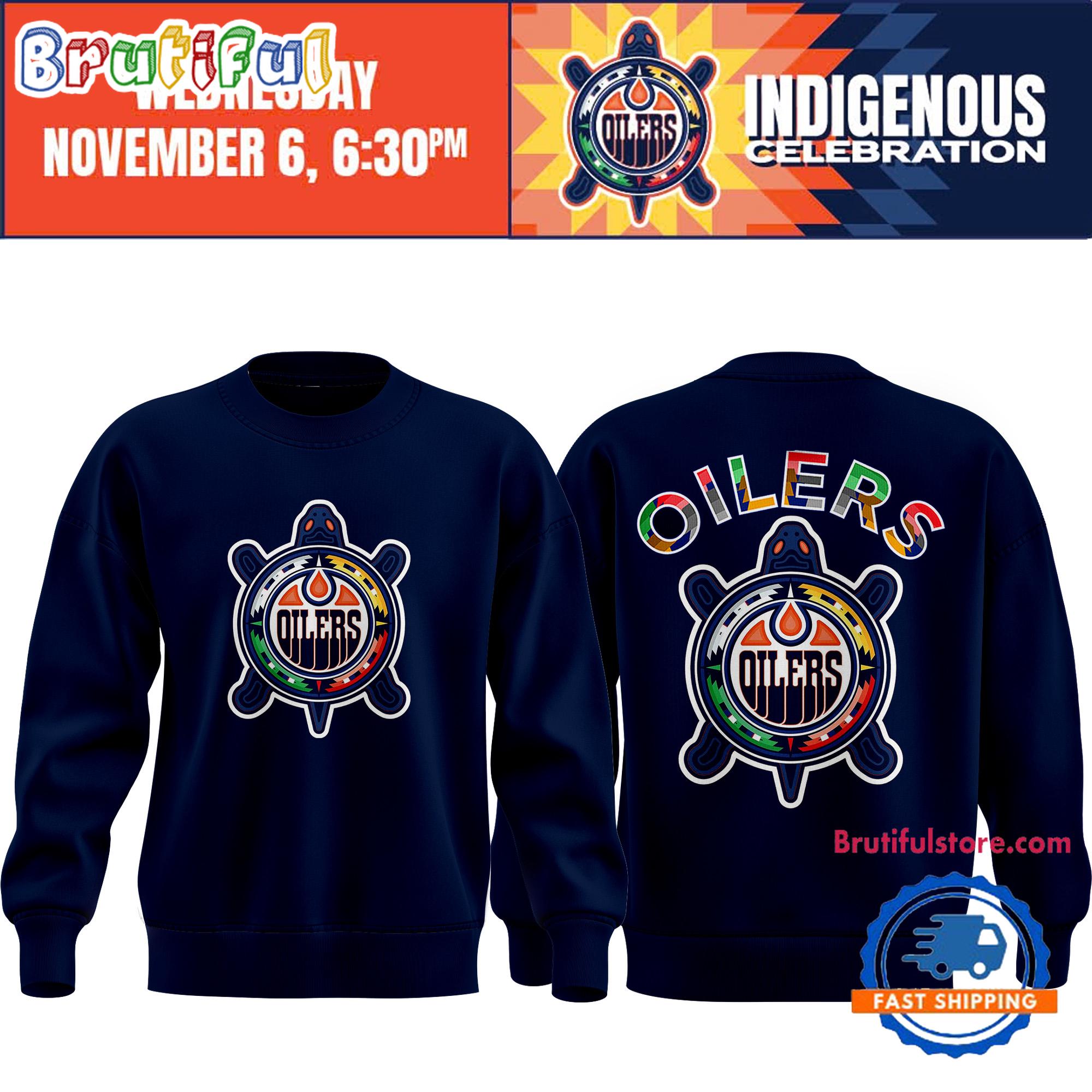 Edmonton Oilers Indigenous Celebration Sweatshirt