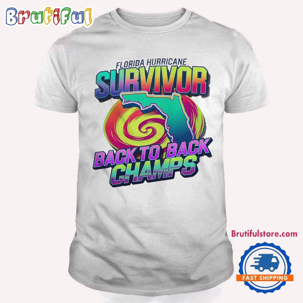 Florida Hurricane Survivor Unisex T Shirt, Hurricane Milton Survivor Shirt, Back To Back Florida Strong Vintage Tee