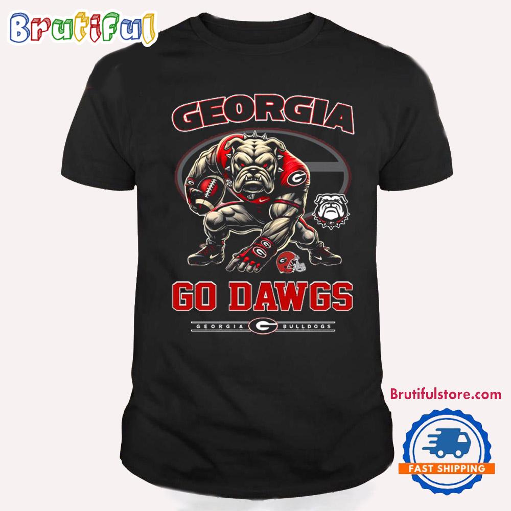 Georgia Bulldogs Mascot Football 2024 Go Dawgs T Shirt