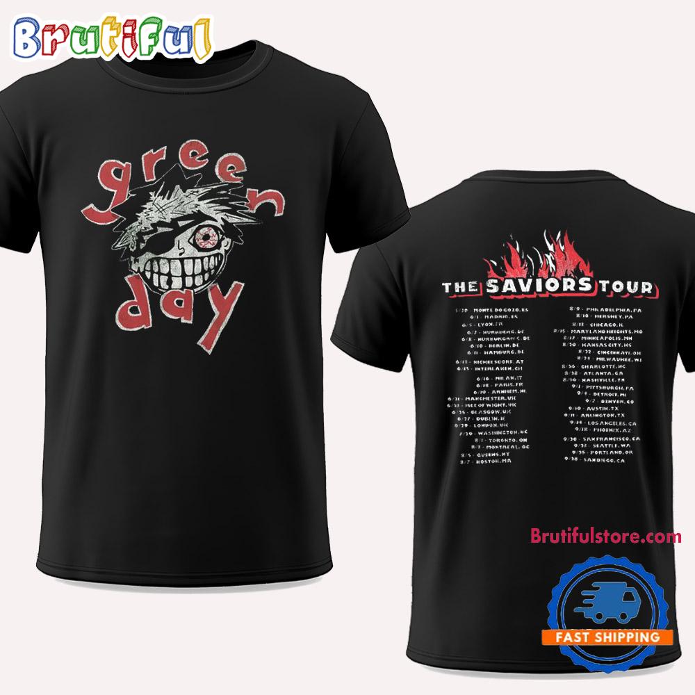 Green Day Dookie Bastard Tour 2024 T Shirt