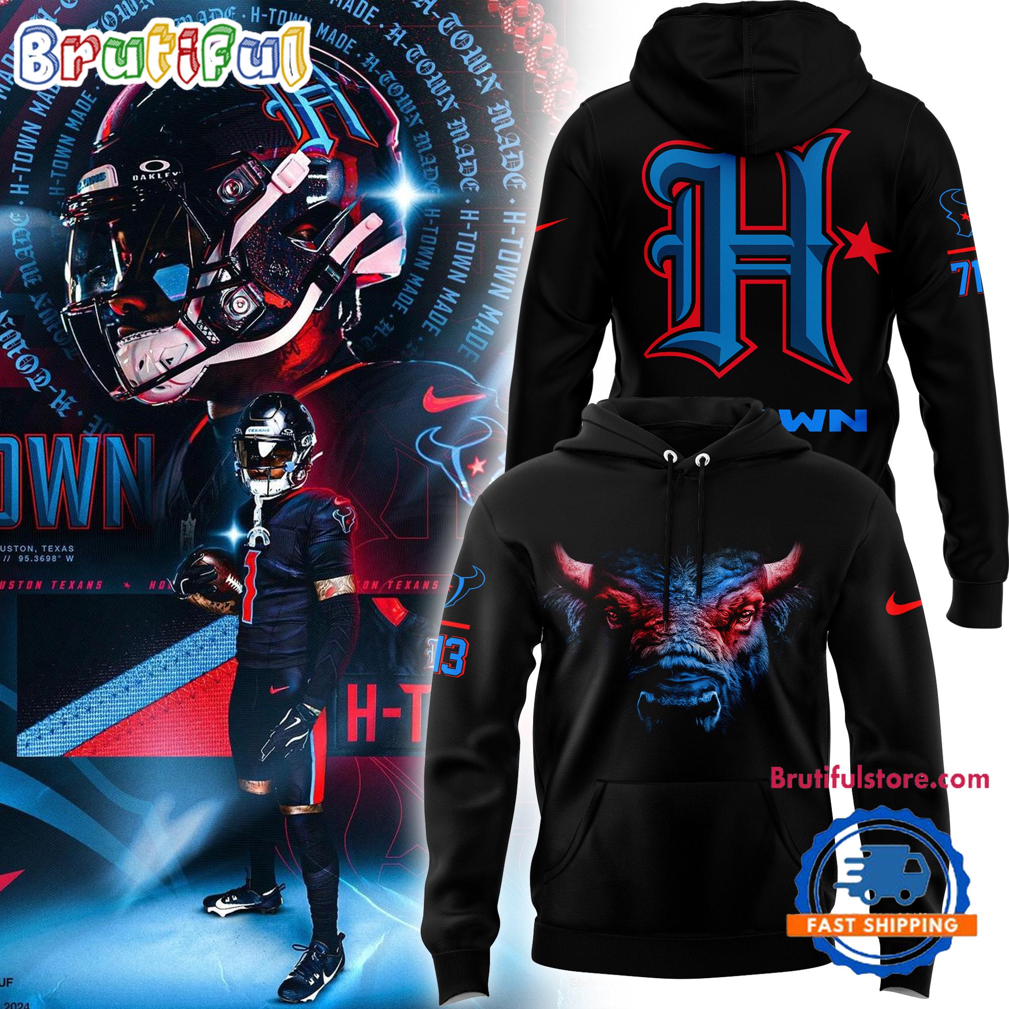 Houston Texans HTown 2024 New Black Hoodie