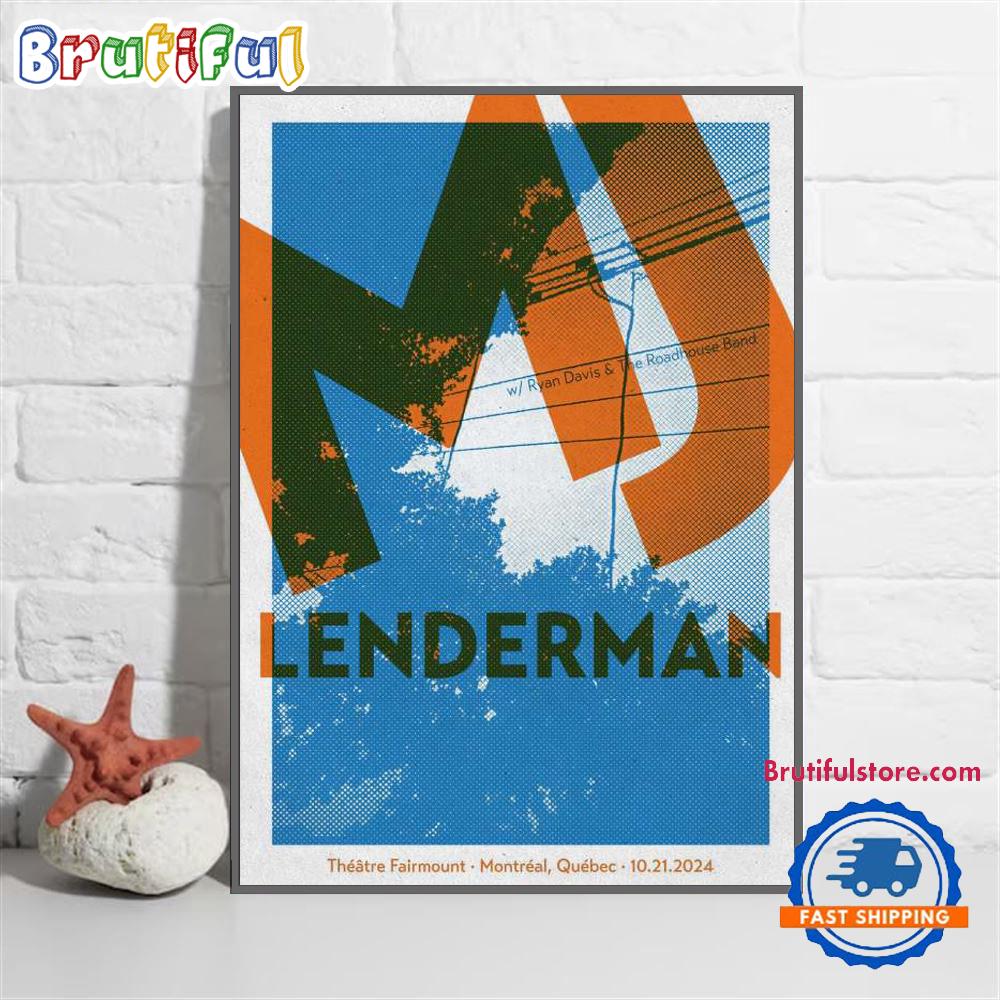 Lenderman At Theatre Fairmount In Montreal QC On October 21 2024 Poster Canvas Art